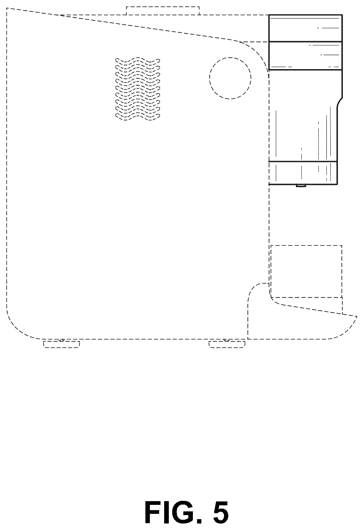 Patent USD1076551 Figure 5 – Coffee machine