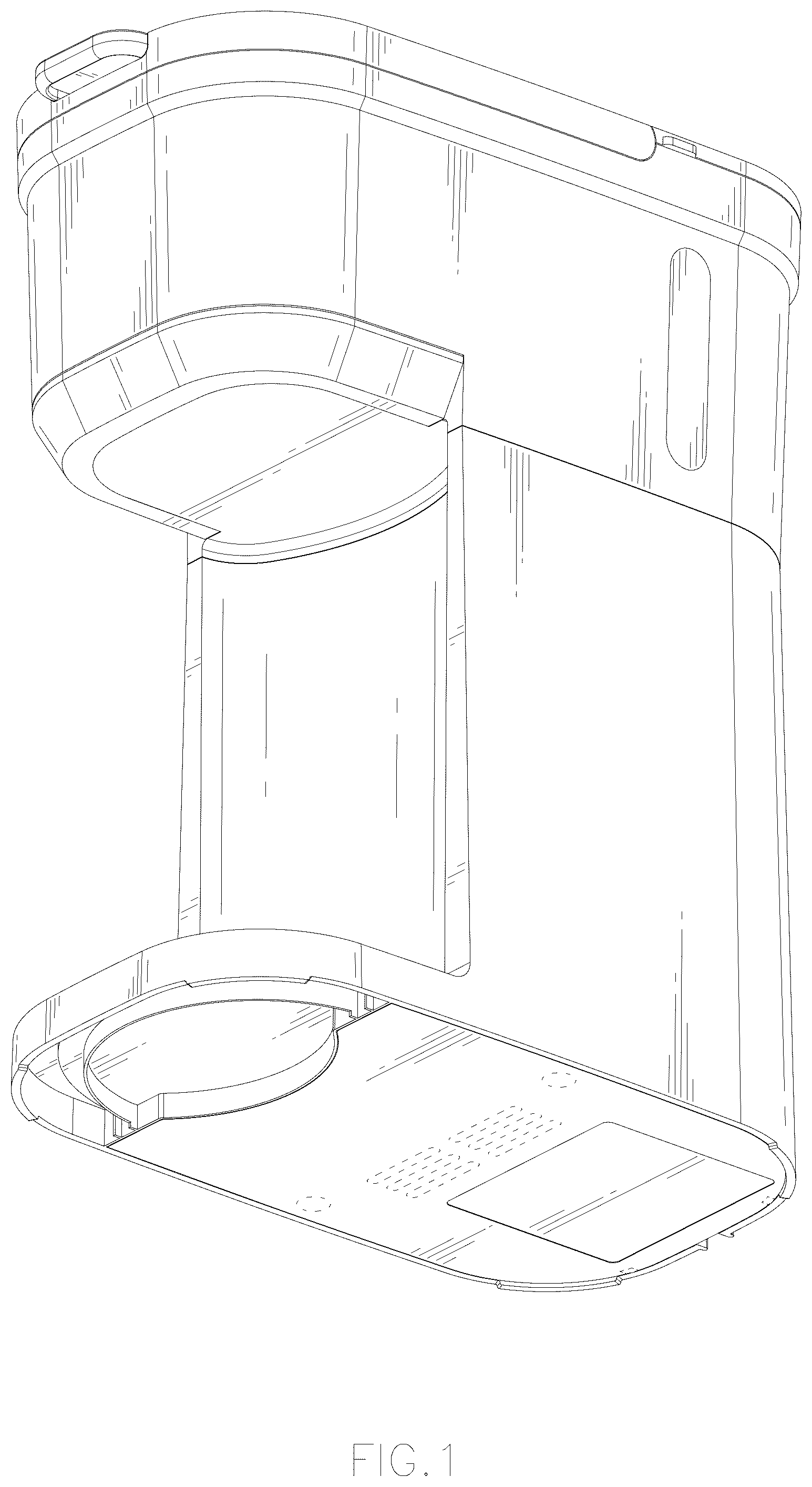 Patent USD1076552 Figure 1 – Coffee machine
