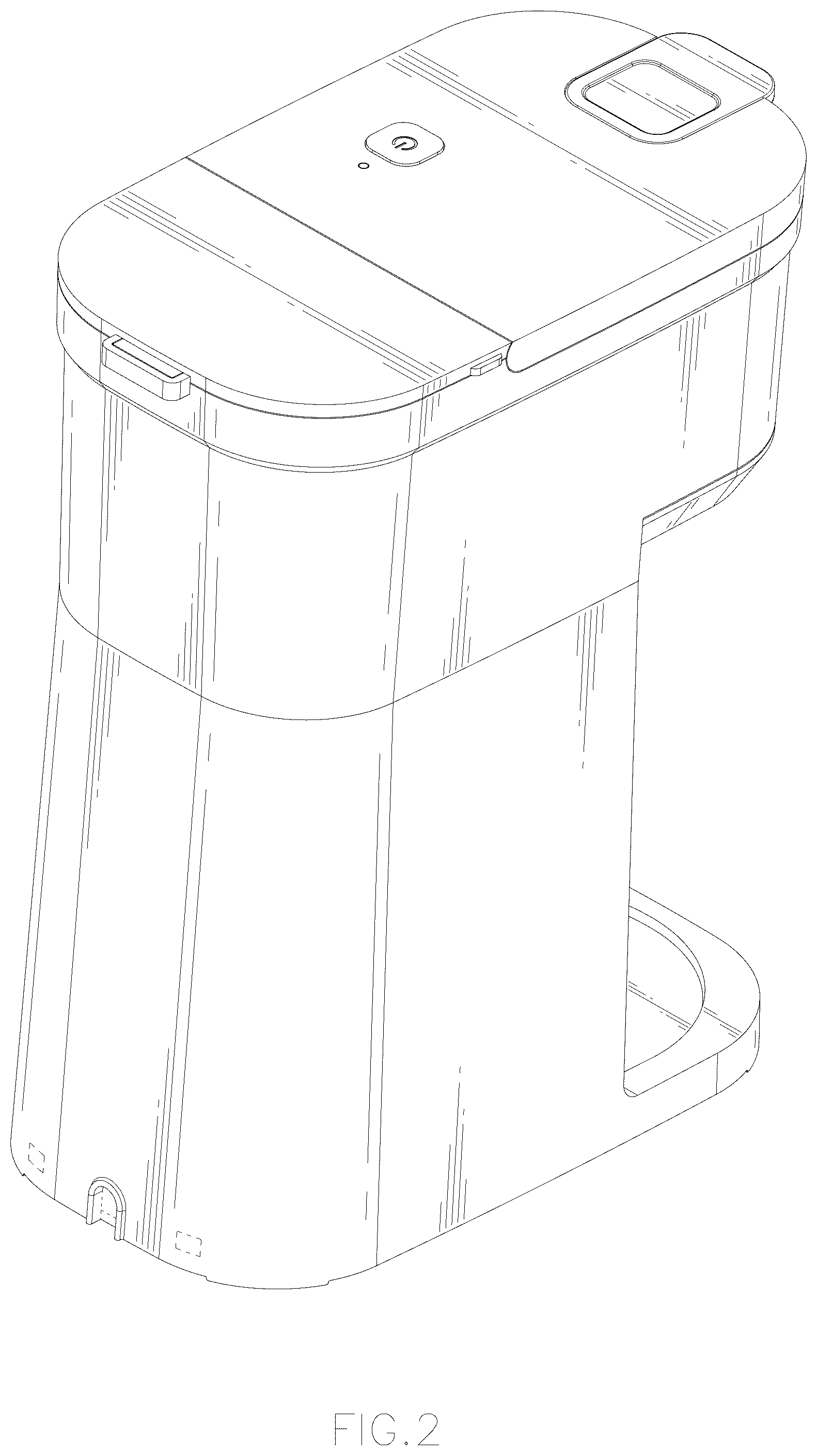 Patent USD1076552 Figure 2 – Coffee machine