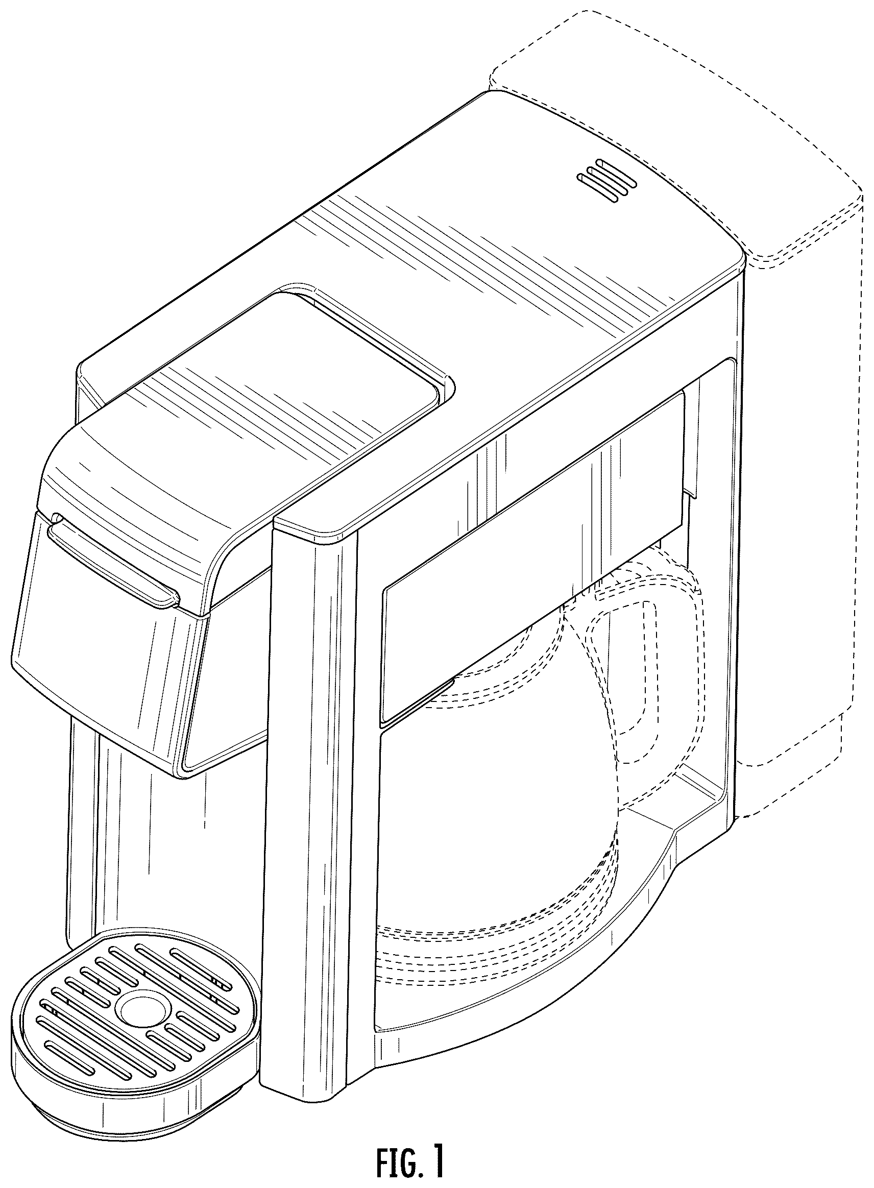 Patent USD1076553 Figure 1 – Beverage maker