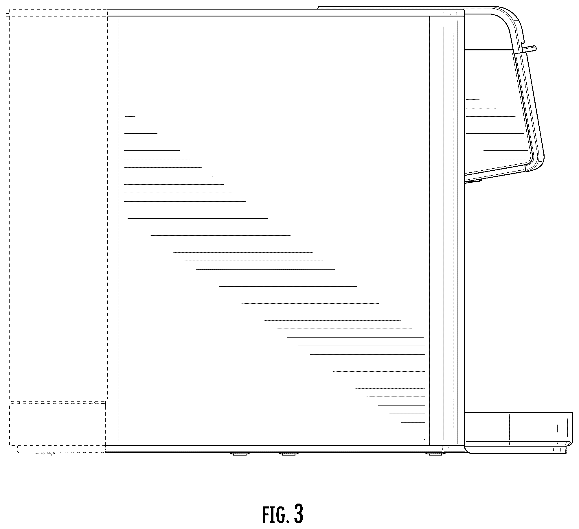 Patent USD1076553 Figure 3 – Beverage maker