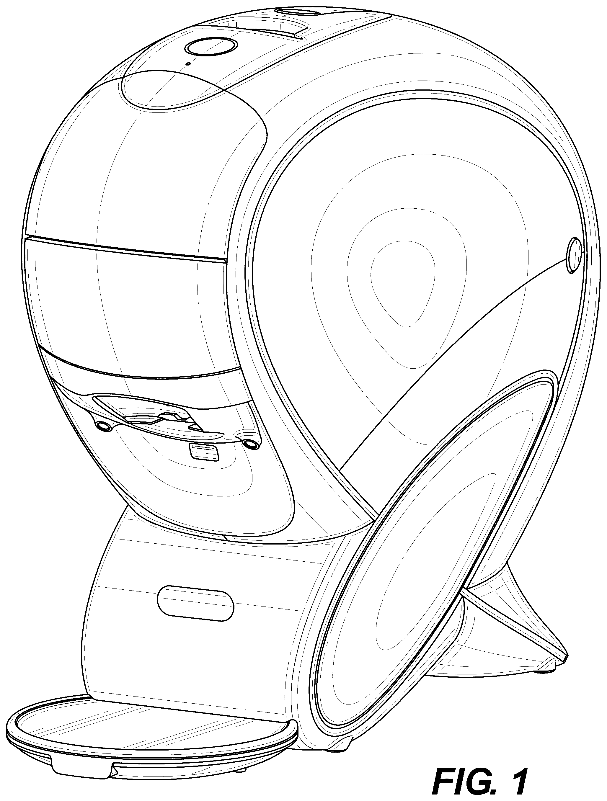 Patent USD1076554 Figure 1 – Machine for preparing beverages