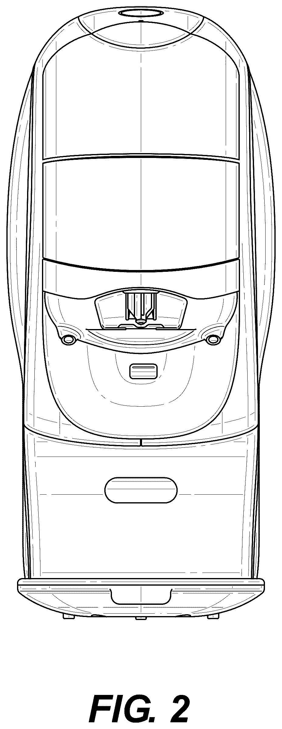 Patent USD1076554 Figure 2 – Machine for preparing beverages