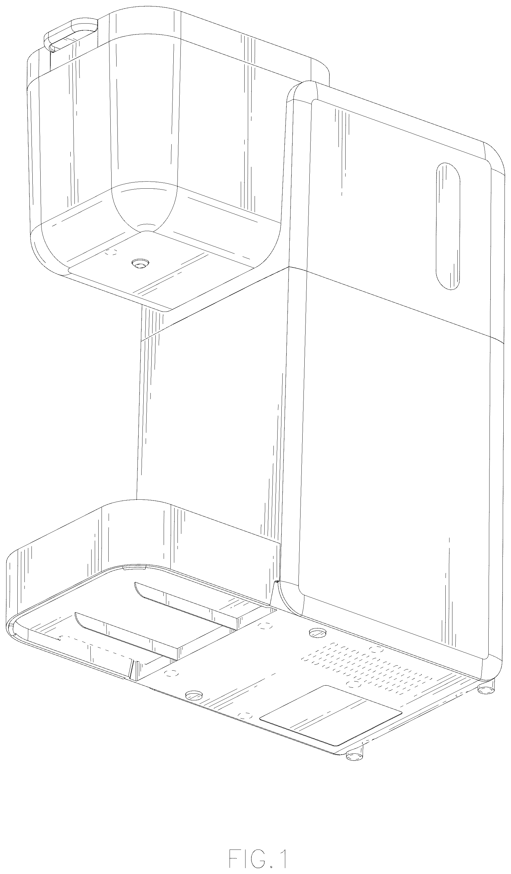 Patent USD1076555 Figure 1 – Coffee machine