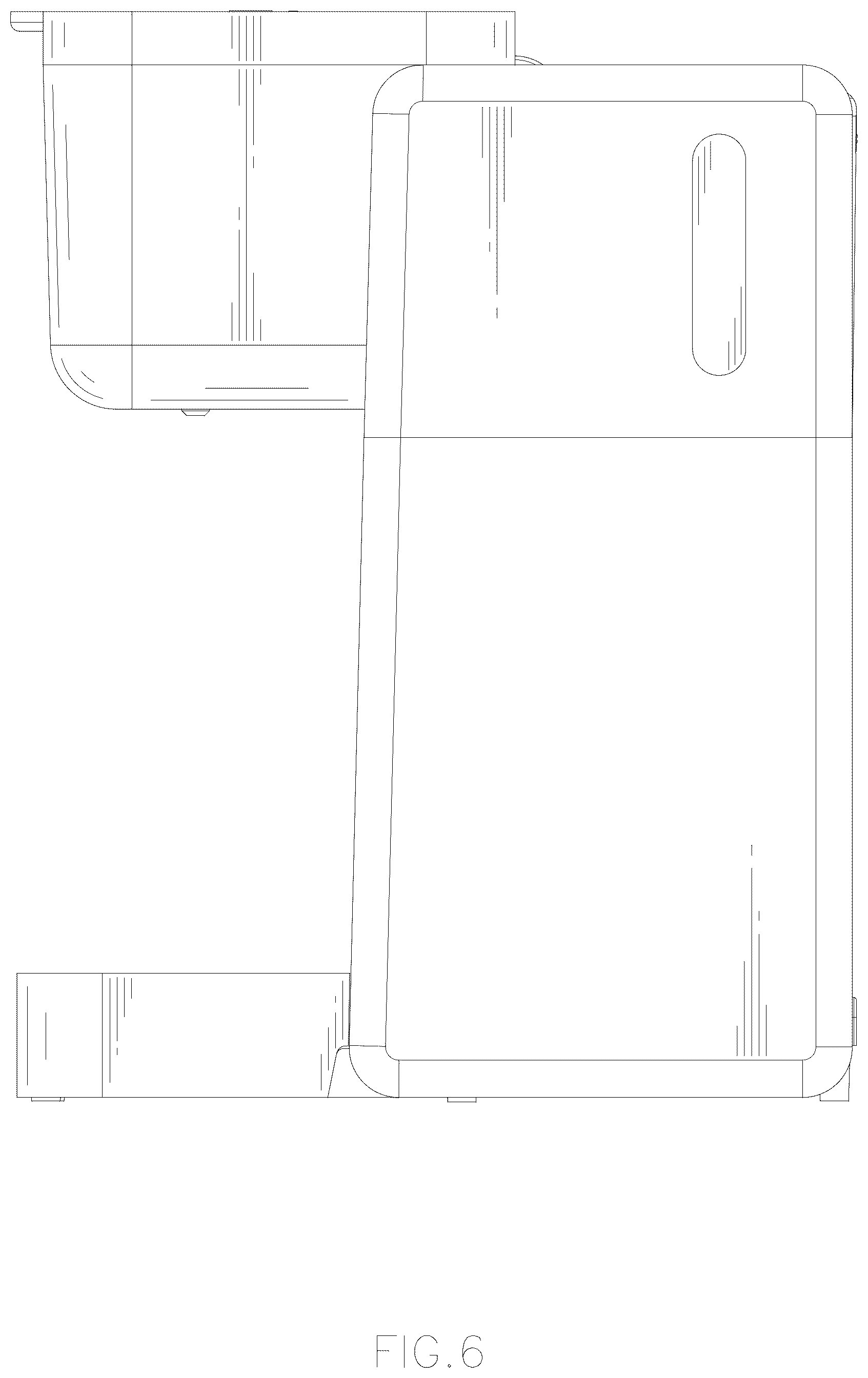 Patent USD1076555 Figure 6 – Coffee machine