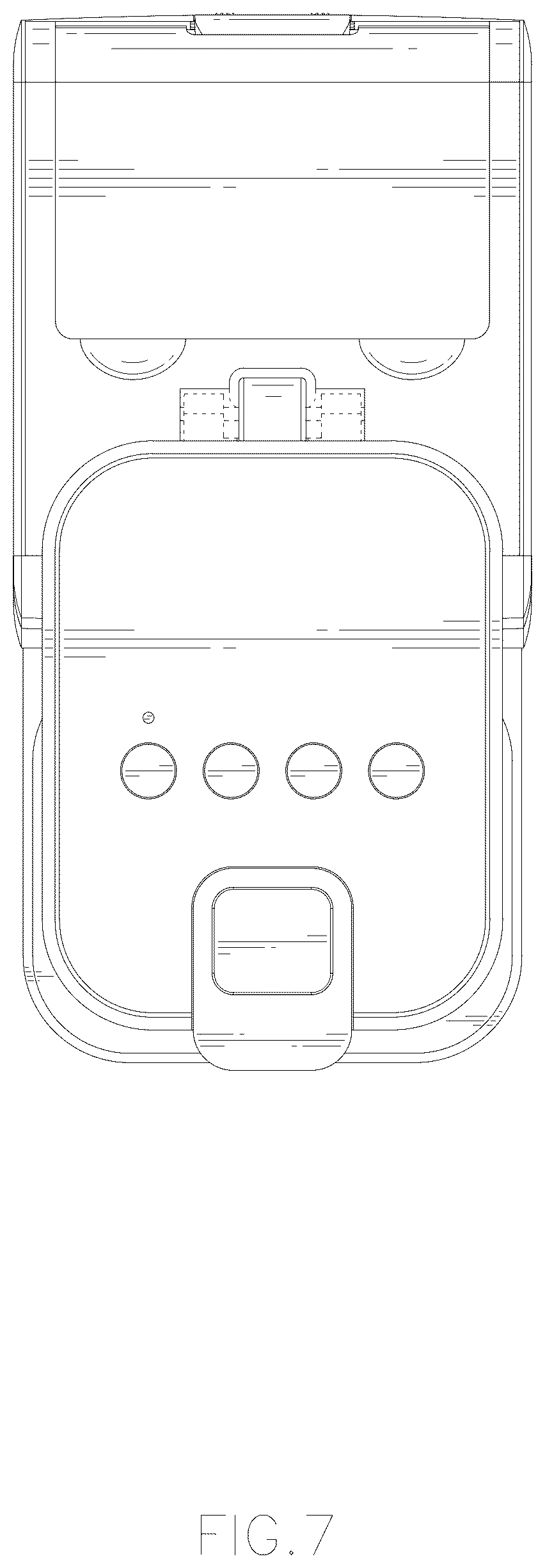 Patent USD1076555 Figure 7 – Coffee machine