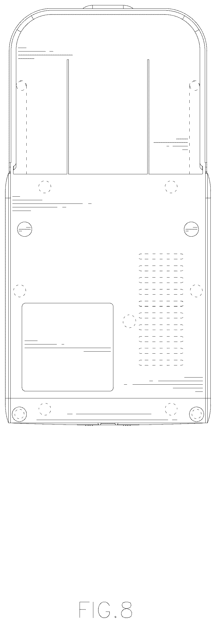 Patent USD1076555 Figure 8 – Coffee machine