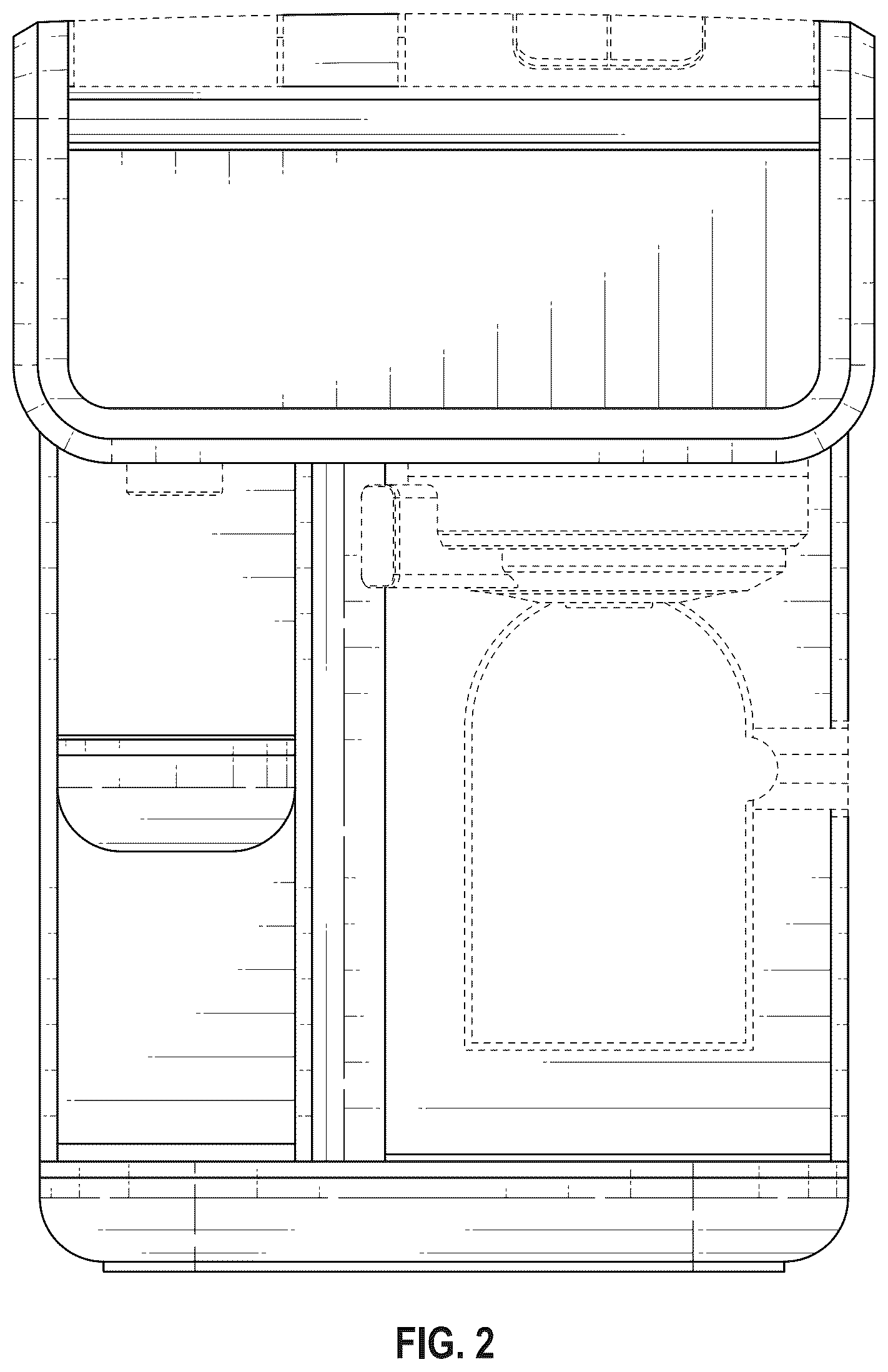 Patent USD1076556 Figure 2 – Coffee maker