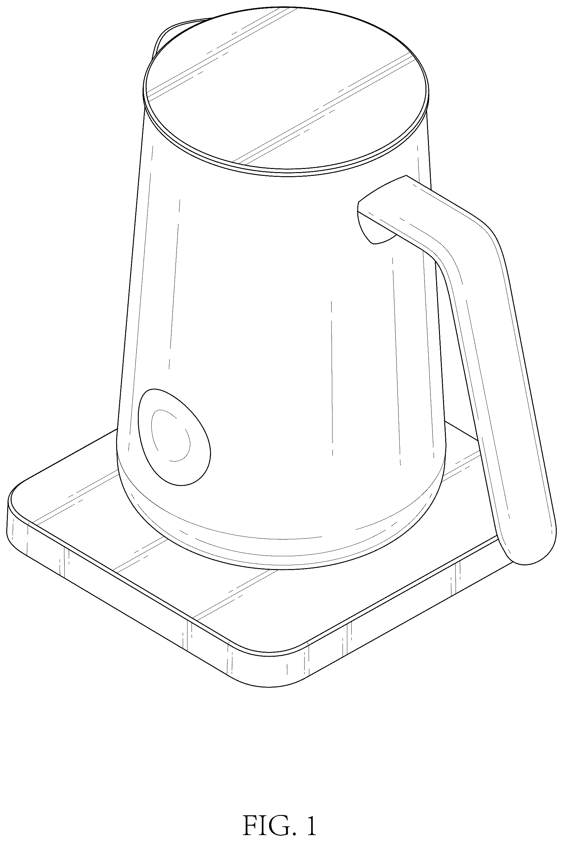 Patent USD1076558 Figure 1 – Electric milk frother
