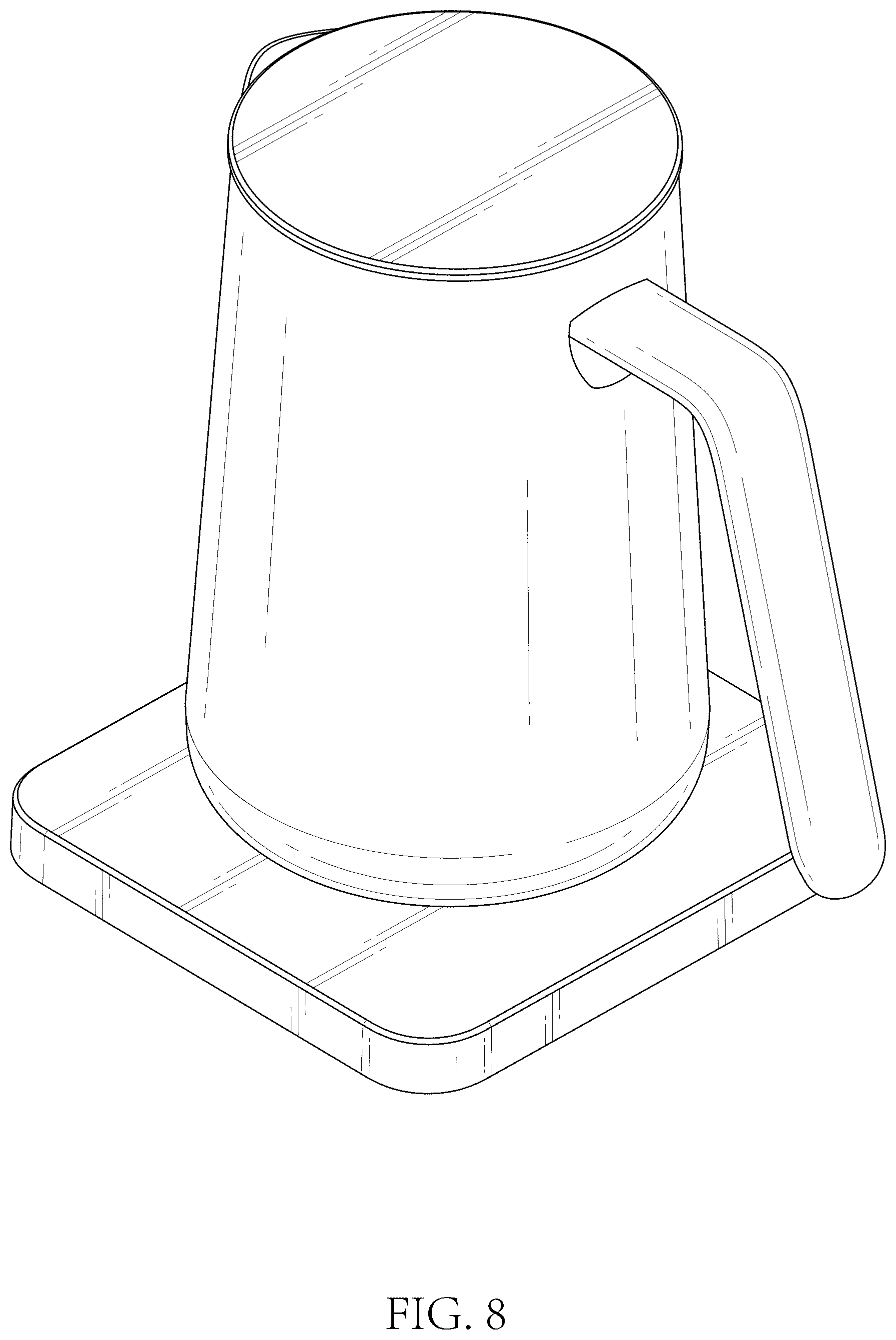 Patent USD1076558 Figure 8 – Electric milk frother