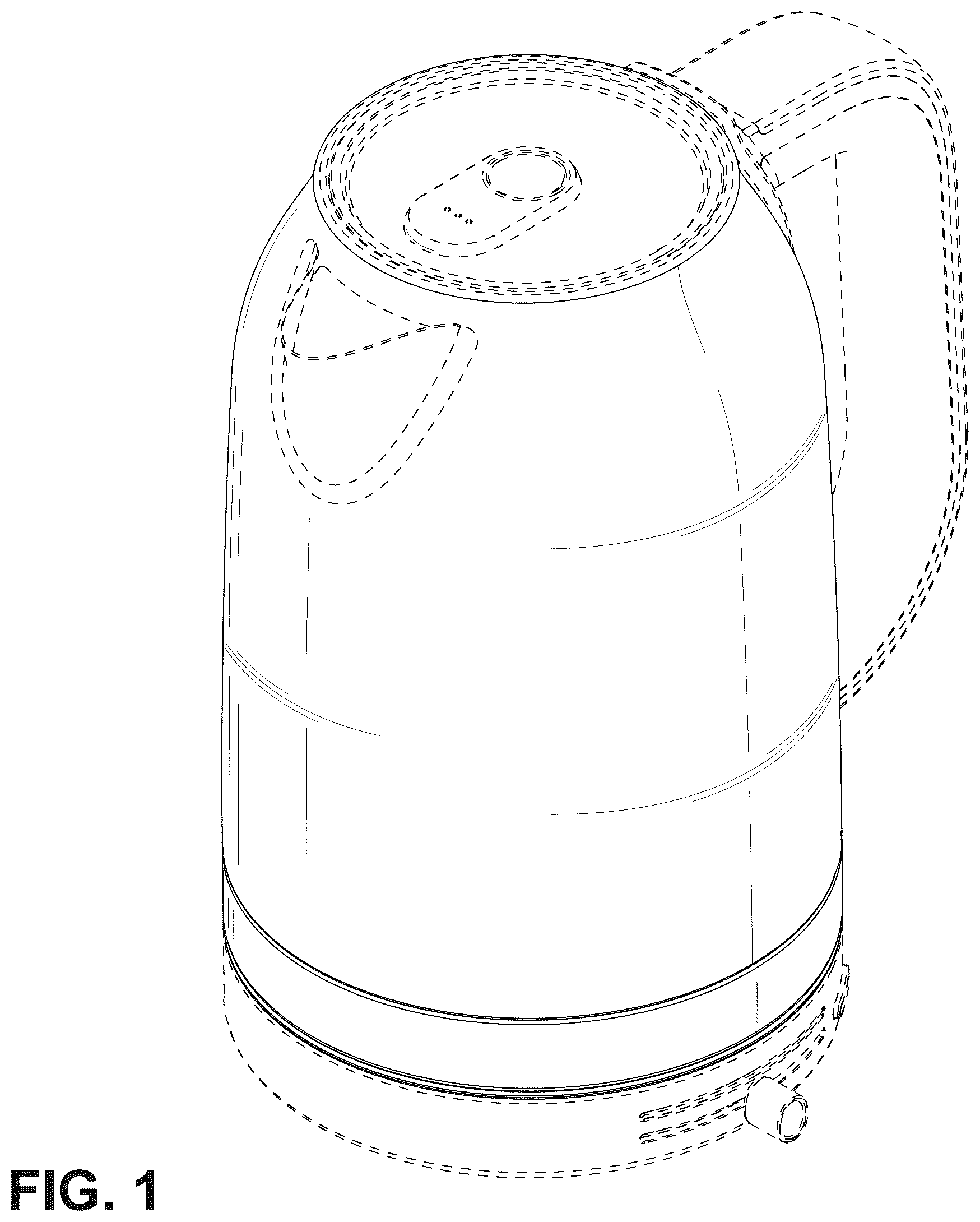 Patent USD1076560 Figure 1 – Electric kettle