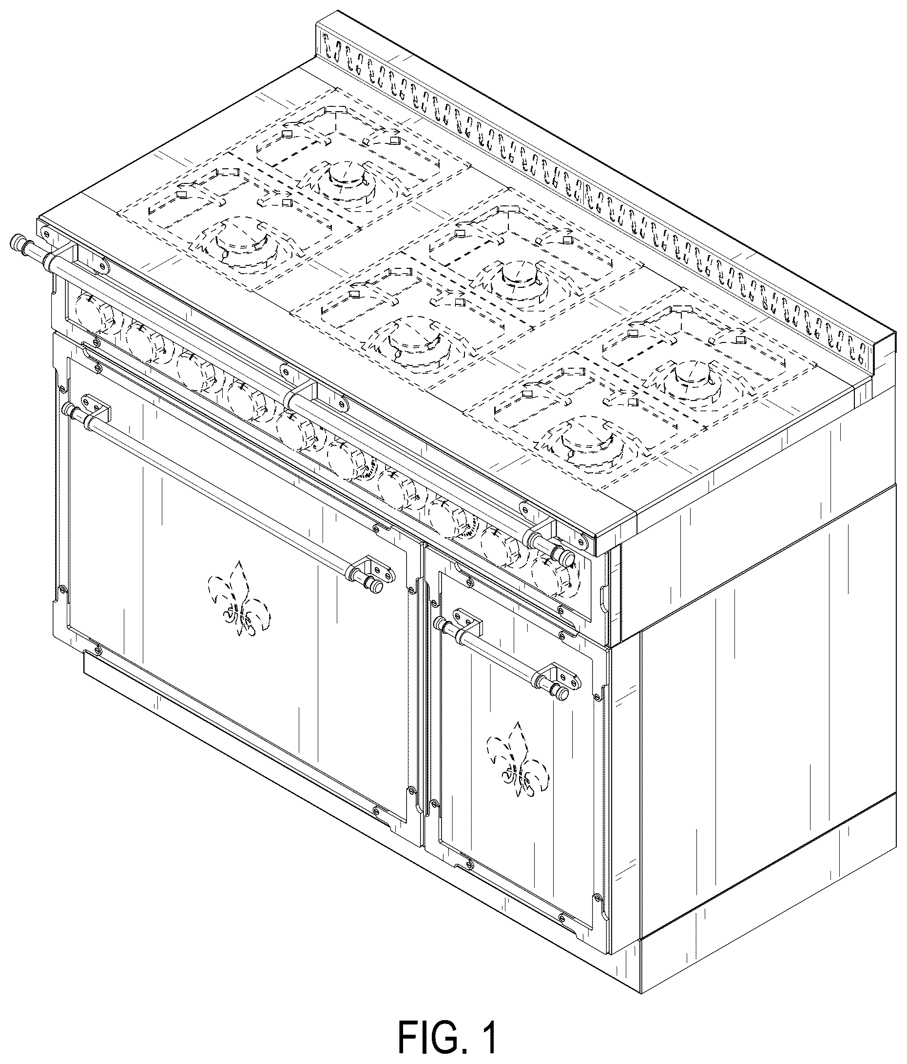 Patent USD1076561 — Cooking range — Figure 1