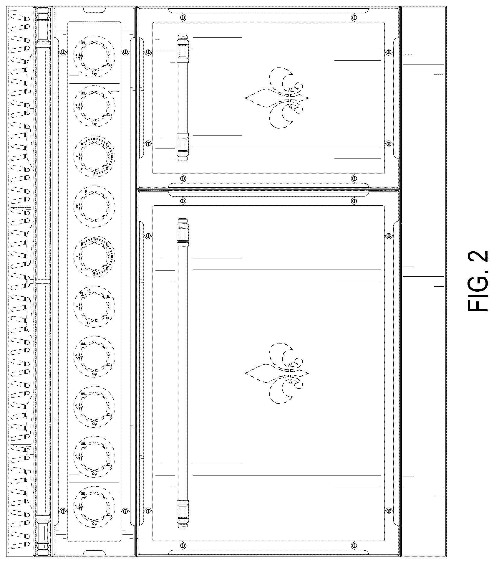 Patent USD1076561 Figure 2 – Cooking range