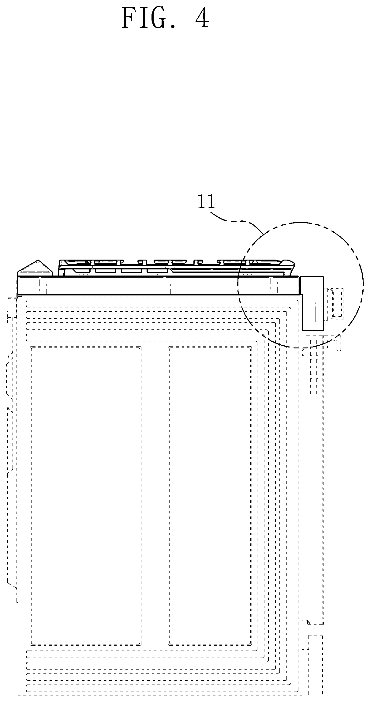 Patent USD1076562 Figure 4 – Gas oven range