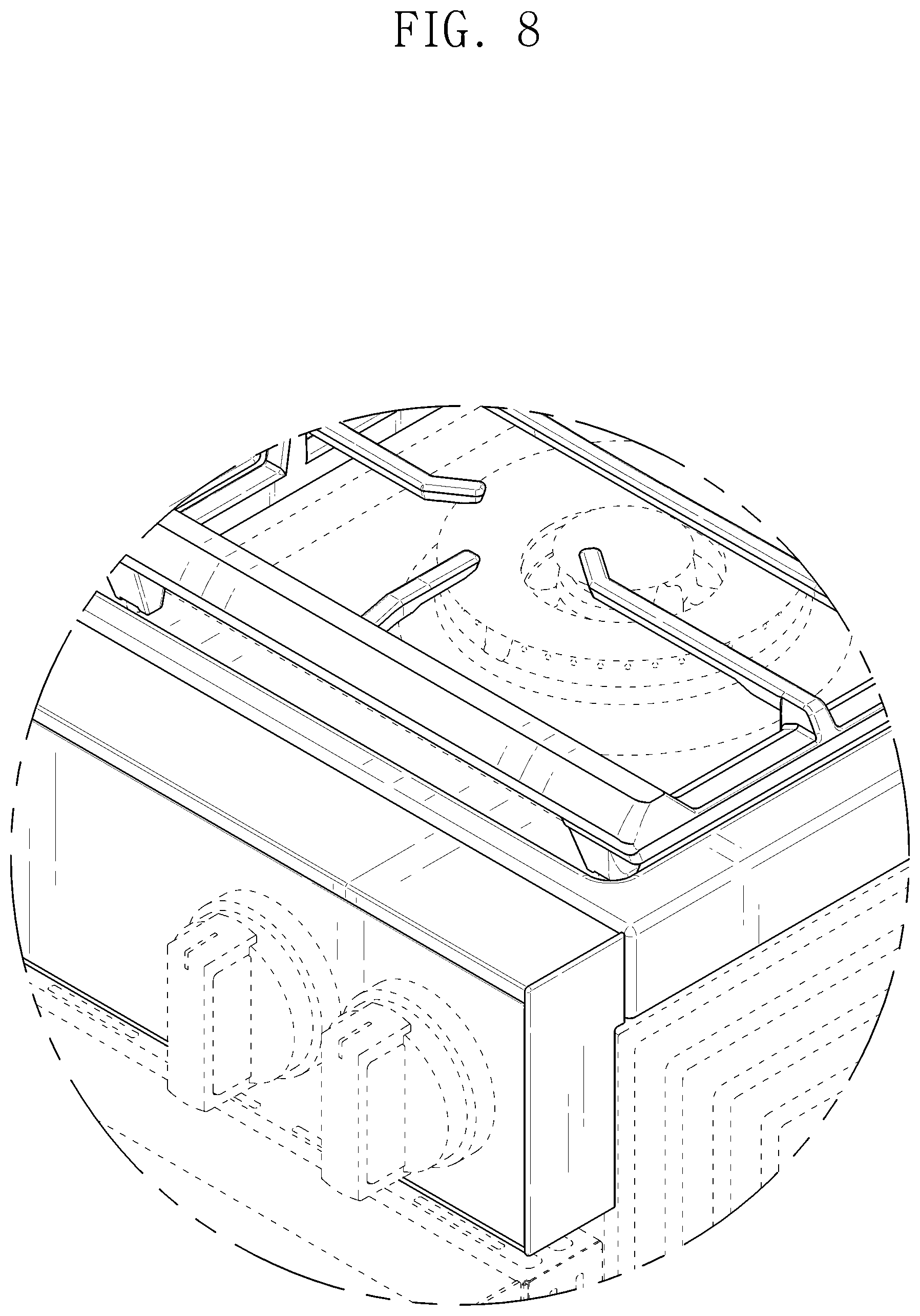 Patent USD1076562 Figure 8 – Gas oven range