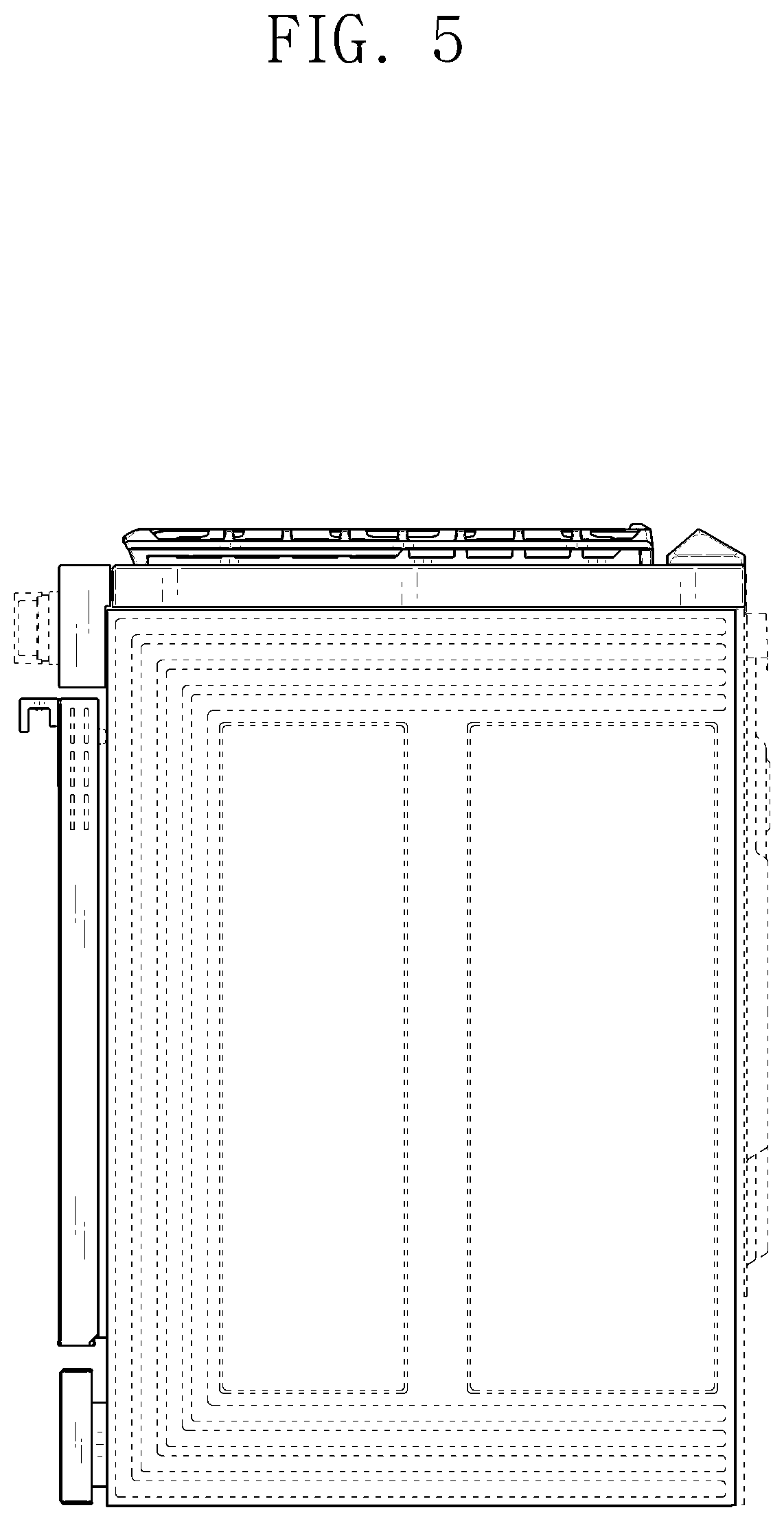 Patent USD1076563 Figure 5 – Gas oven range