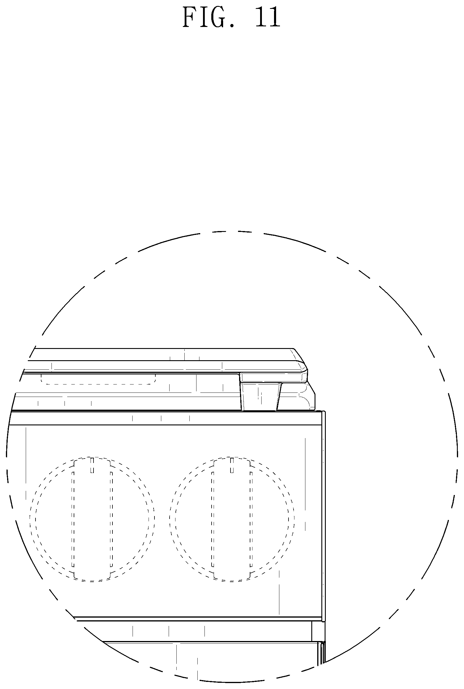 Patent USD1076563 Figure 11 – Gas oven range