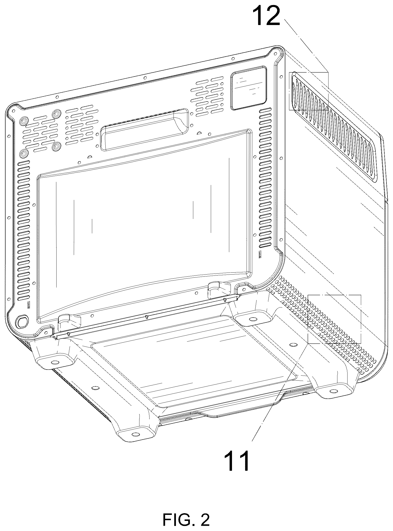 Patent USD1076564 Figure 2 – Electric oven