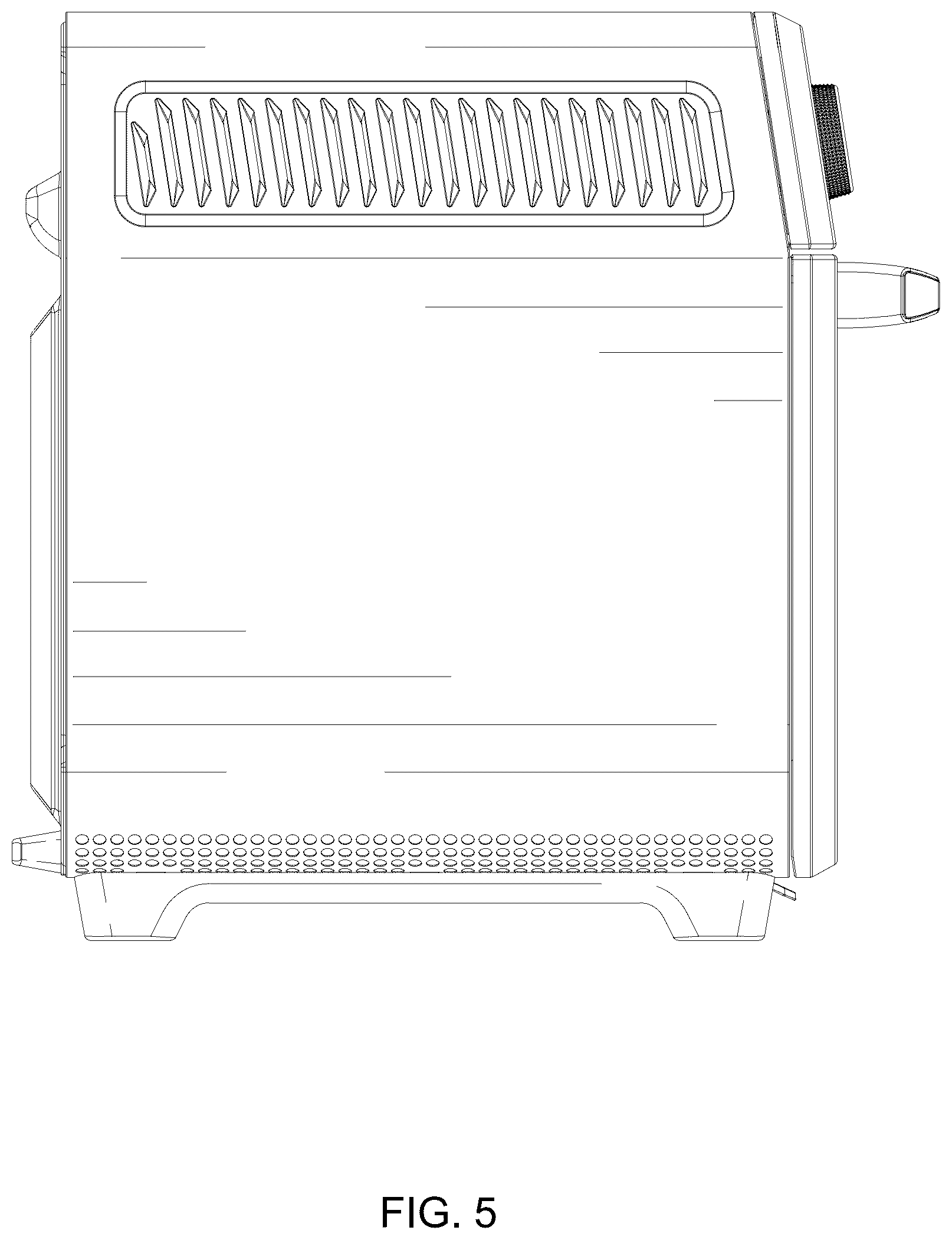 Patent USD1076564 Figure 5 – Electric oven
