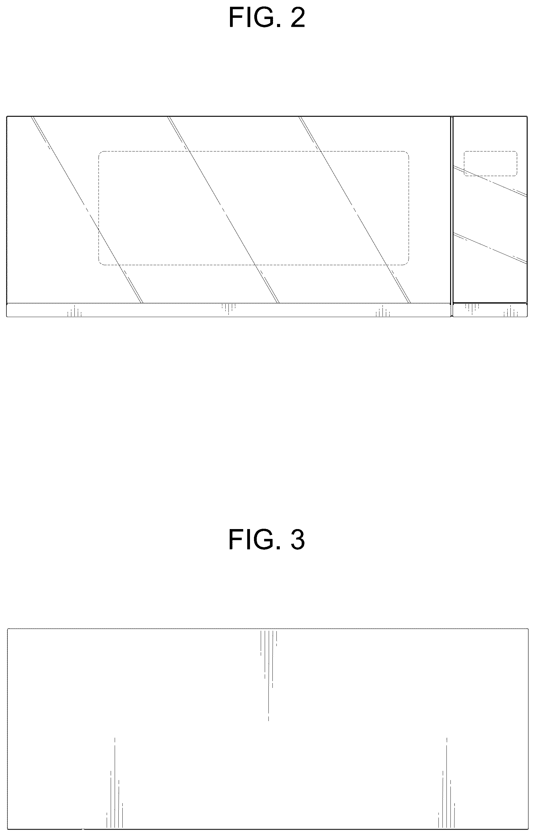 Patent USD1076568 Figure 2 – Microwave oven with hood