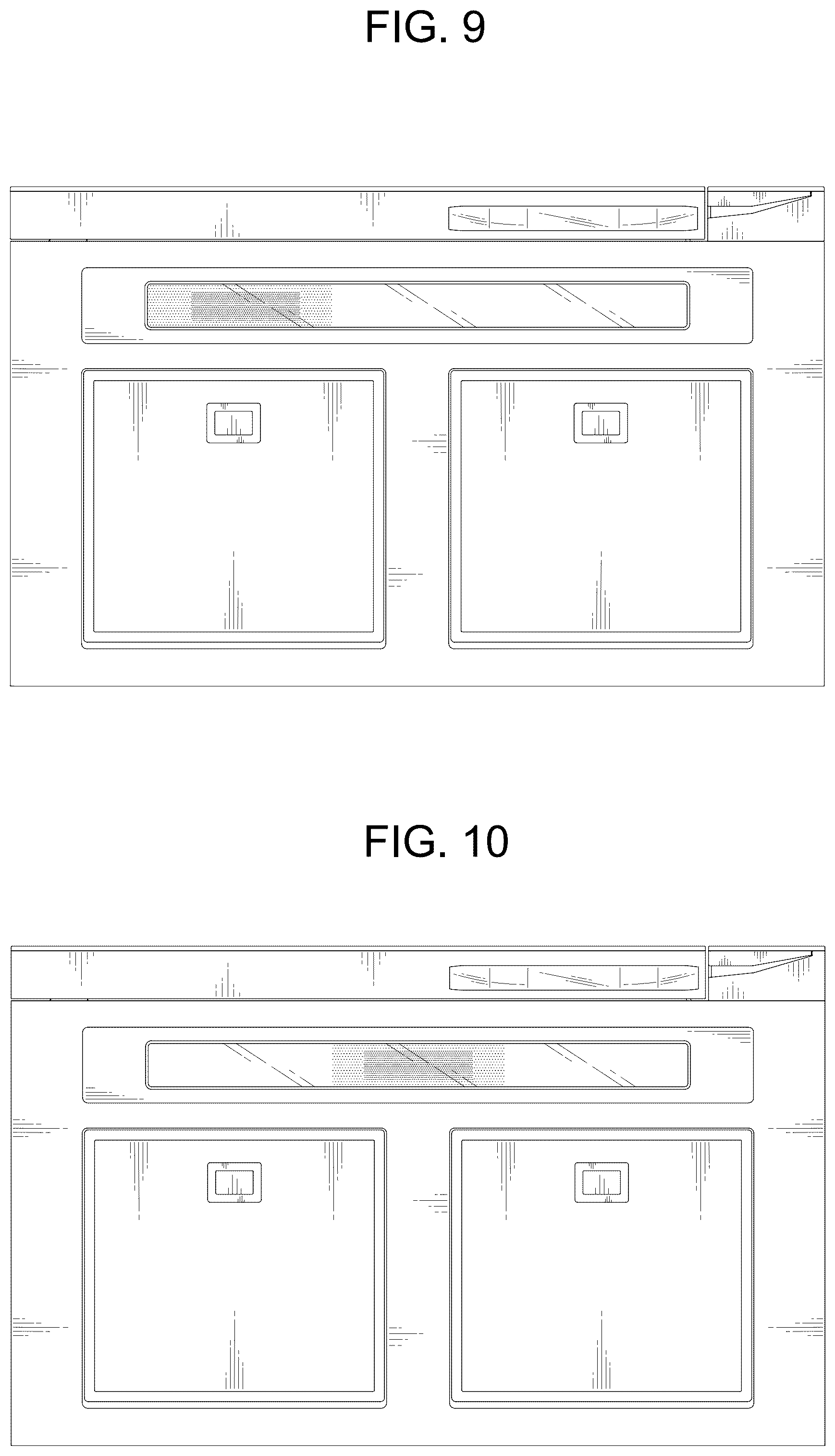Patent USD1076568 Figure 6 – Microwave oven with hood
