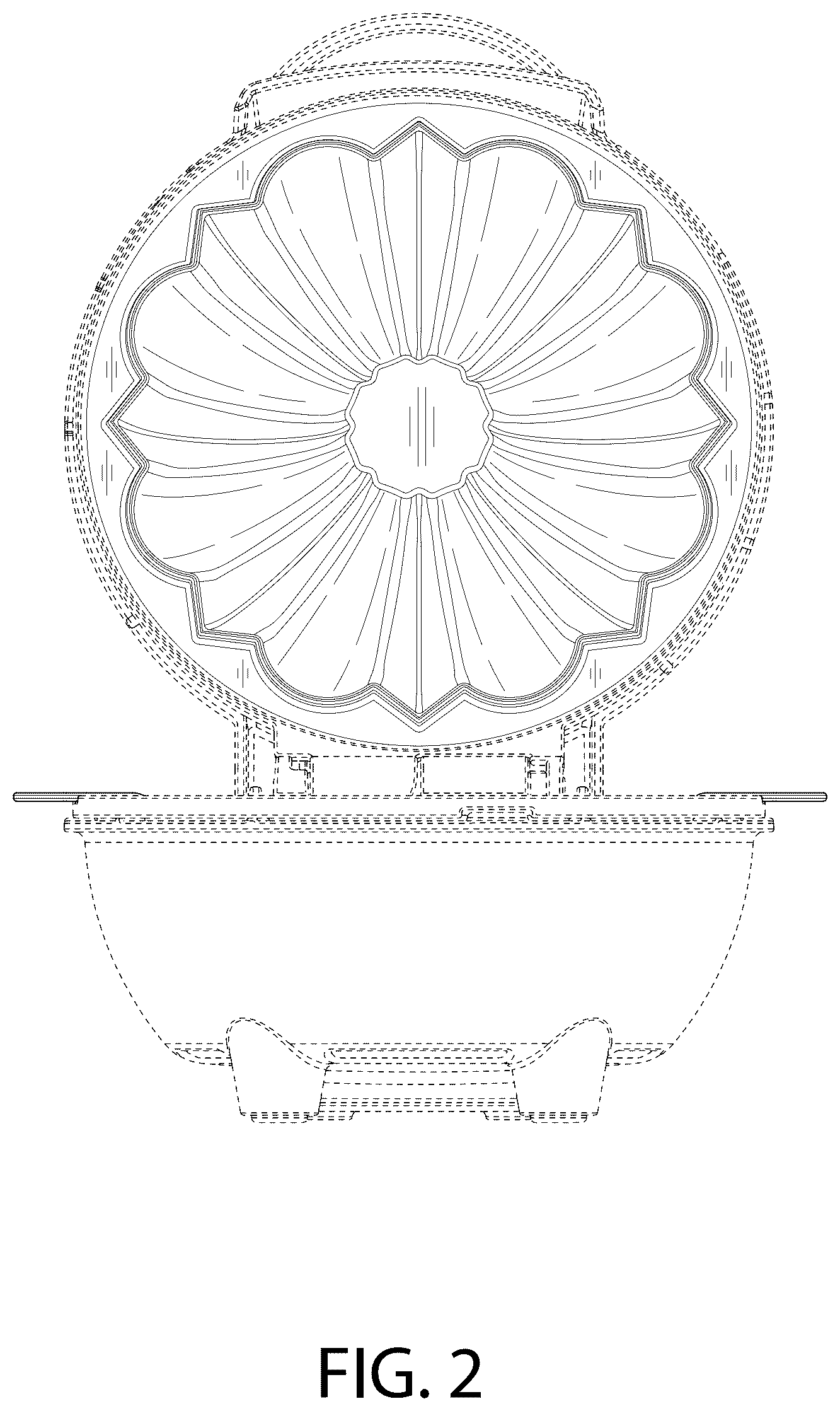 Patent USD1076569 Figure 2 – Cooking appliance