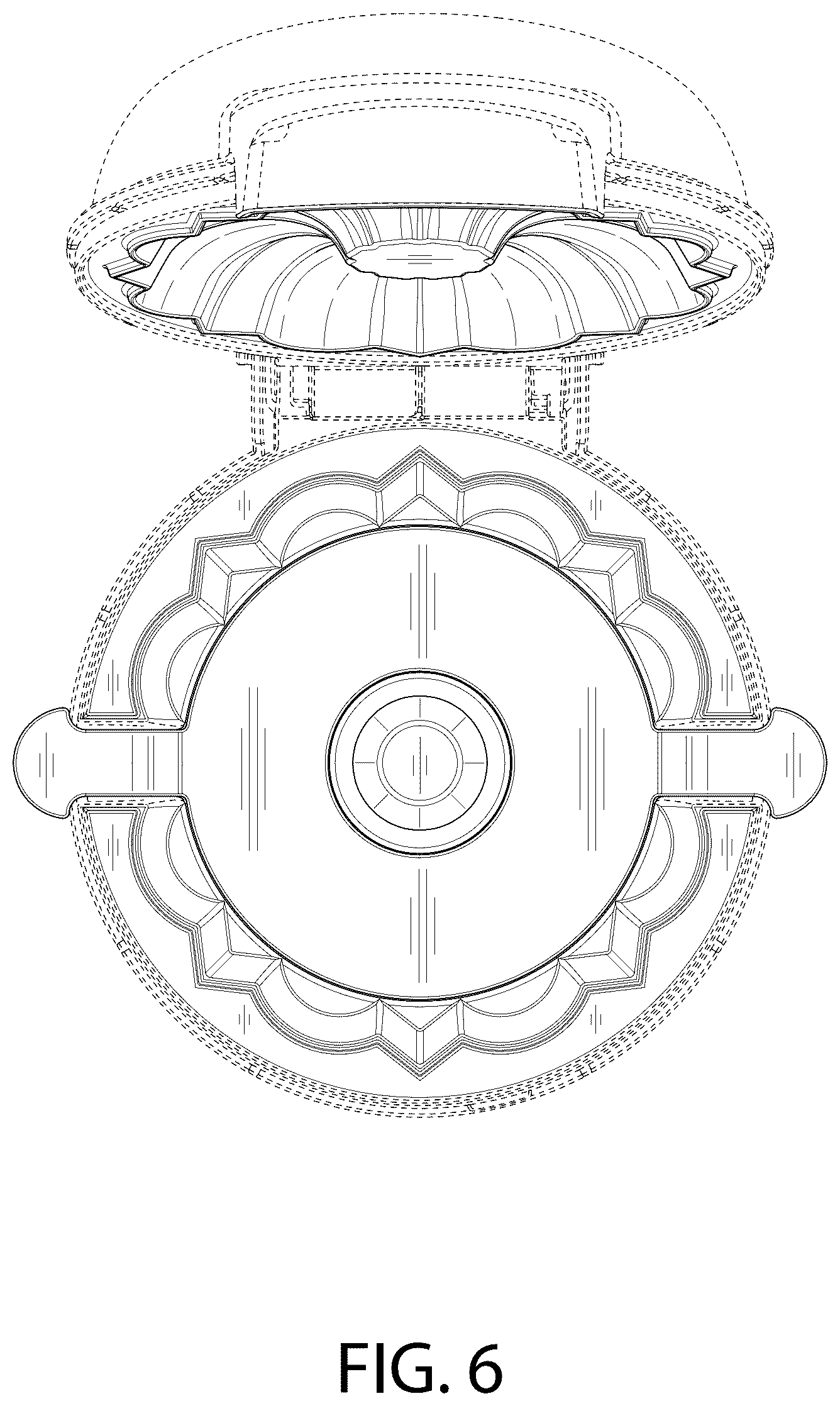 Patent USD1076569 Figure 6 – Cooking appliance
