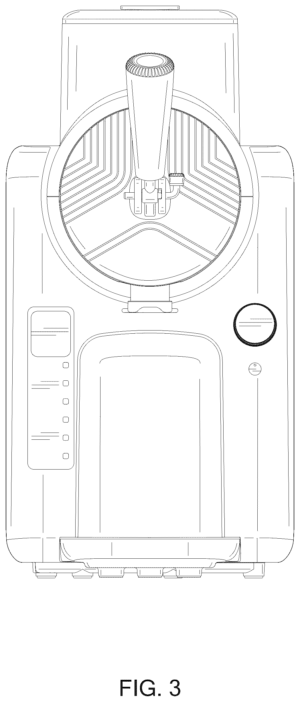 Patent USD1076573 Figure 3 – Slushie maker