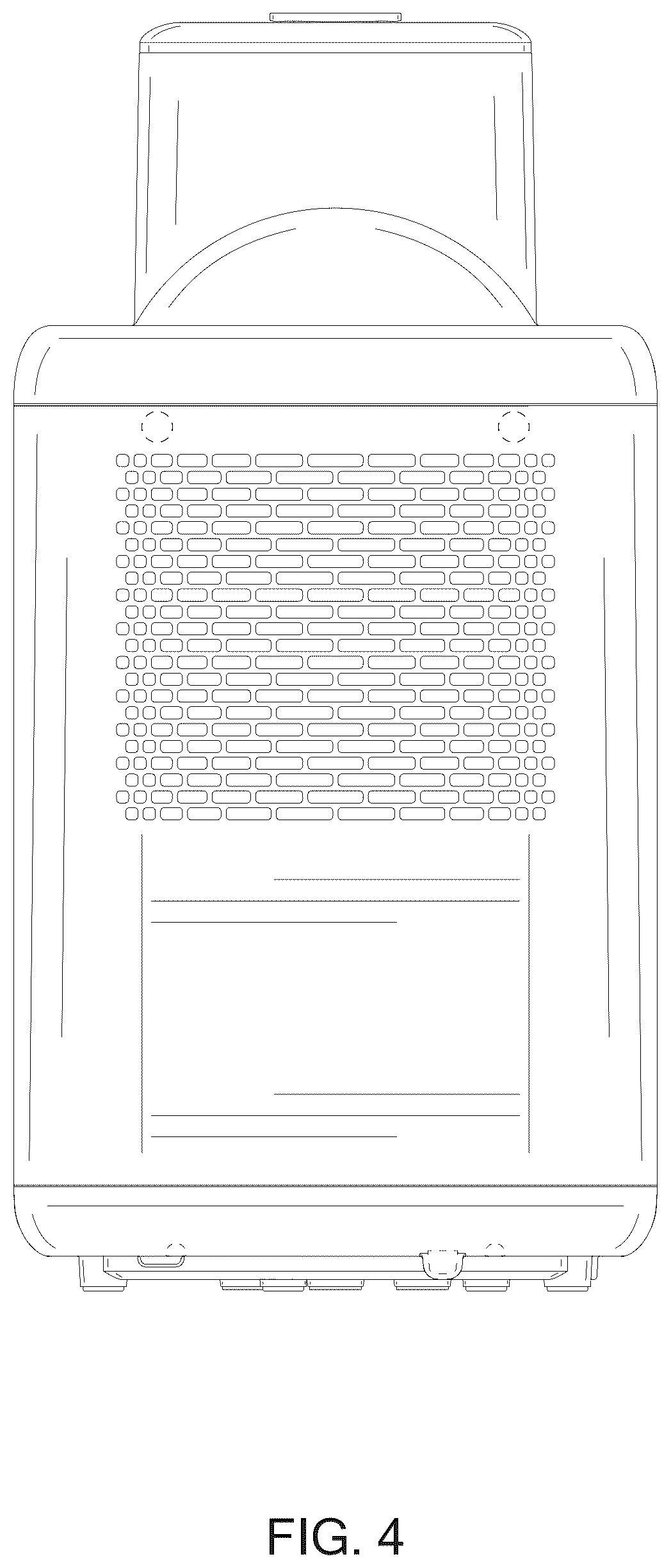 Patent USD1076573 Figure 4 – Slushie maker