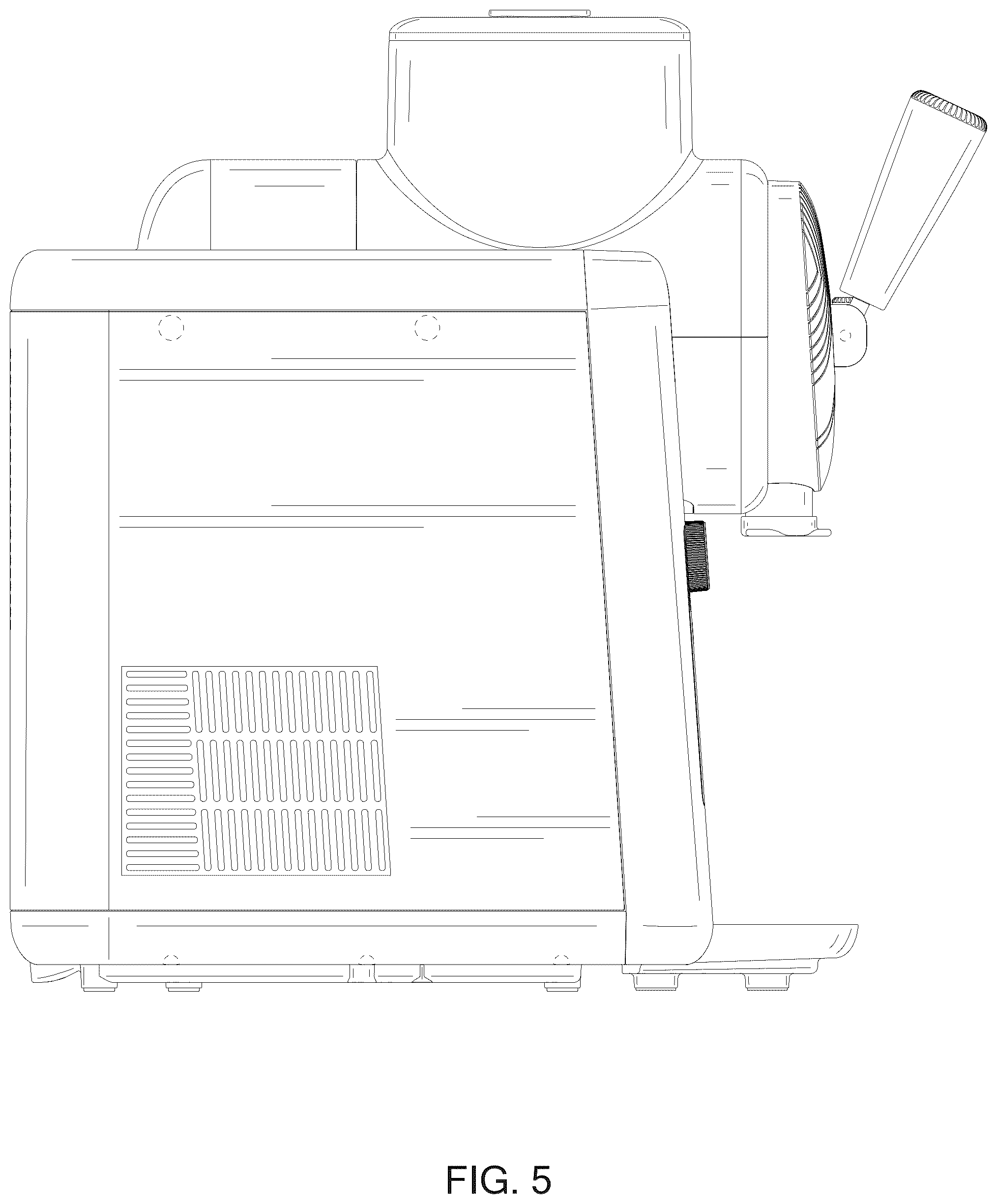 Patent USD1076573 Figure 5 – Slushie maker