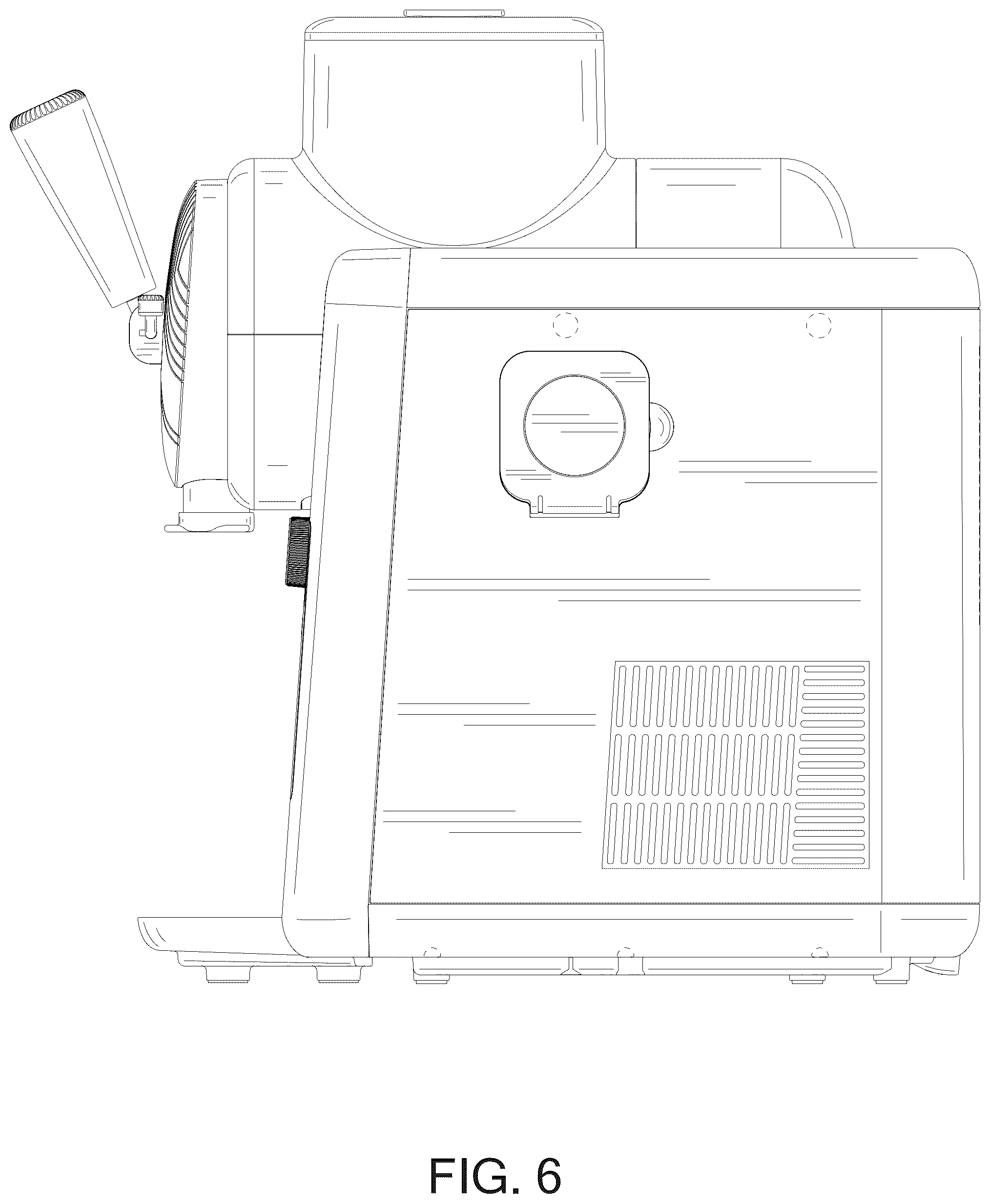Patent USD1076573 Figure 6 – Slushie maker