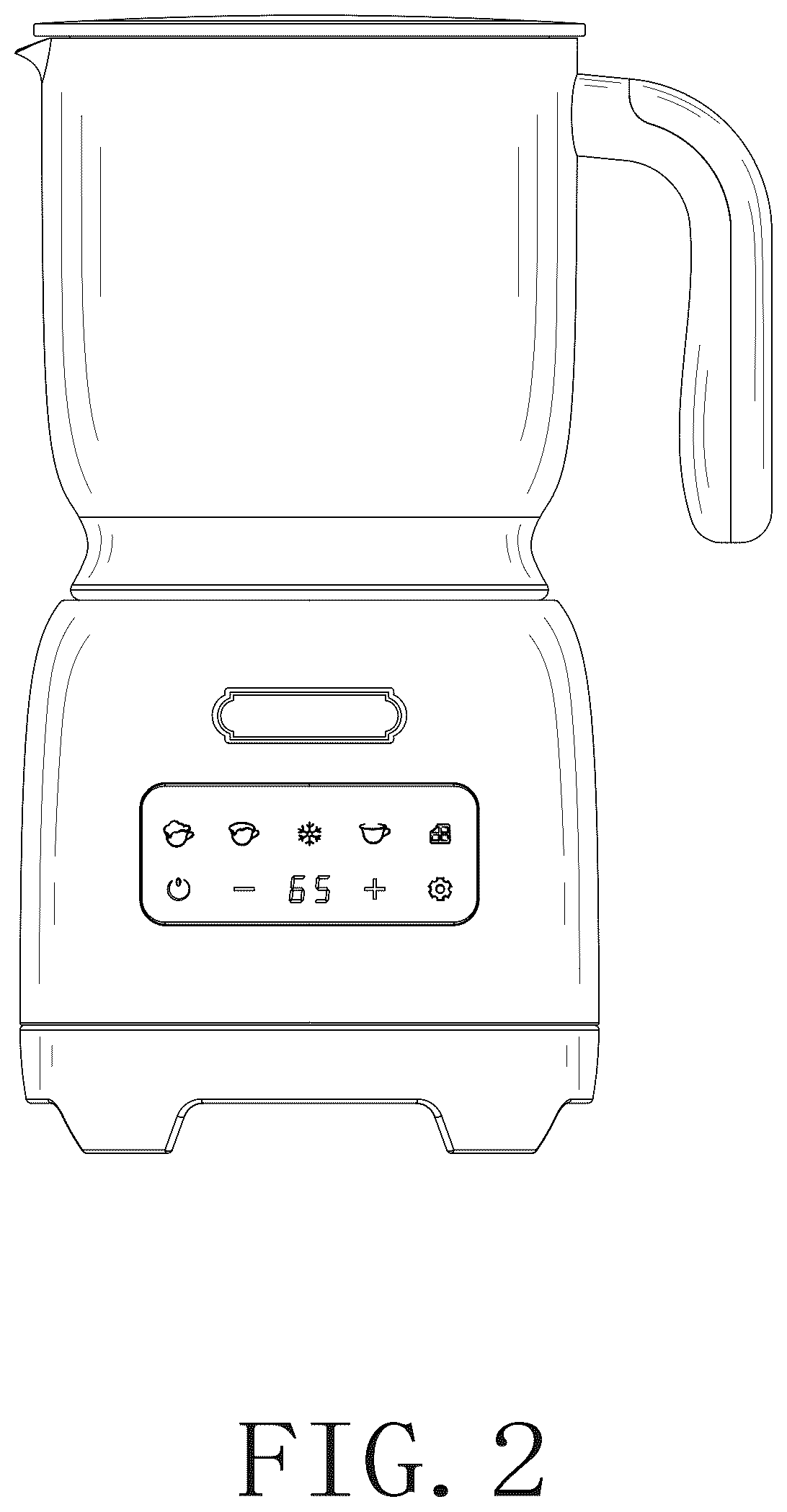 Patent USD1076574 Figure 2 – Milk frother