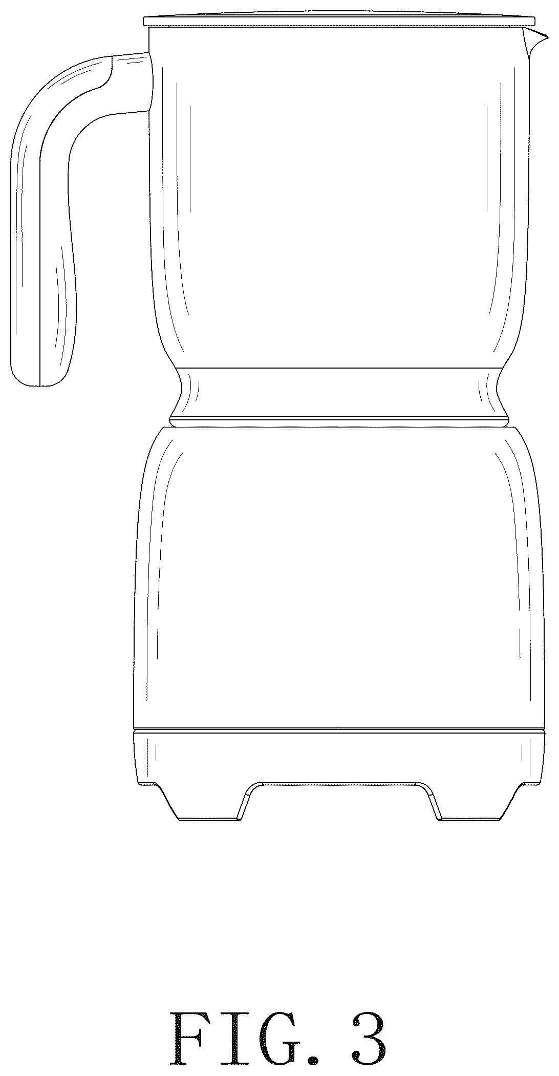 Patent USD1076574 Figure 3 – Milk frother