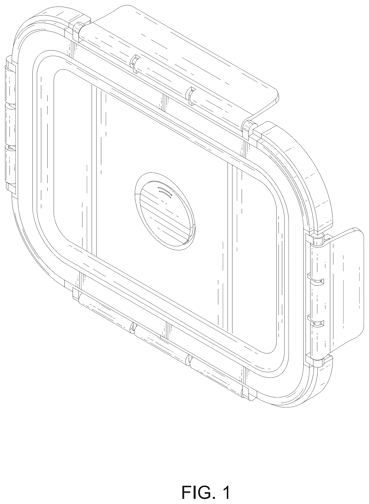 Patent USD1076576 Figure 1 – Container lid