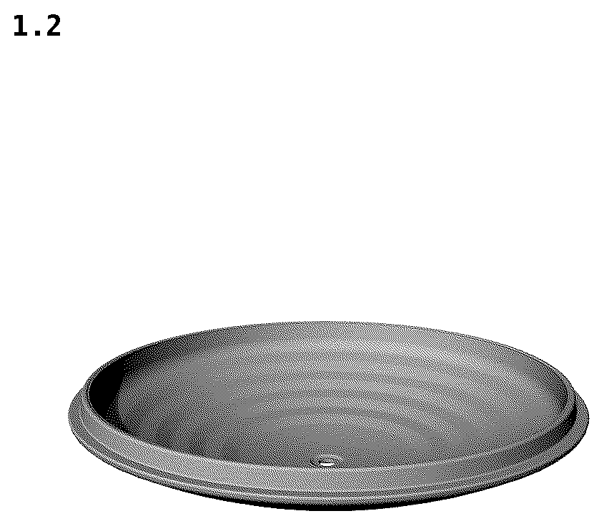 Patent USD1076577 Figure 2 – Lid for kitchen utensil