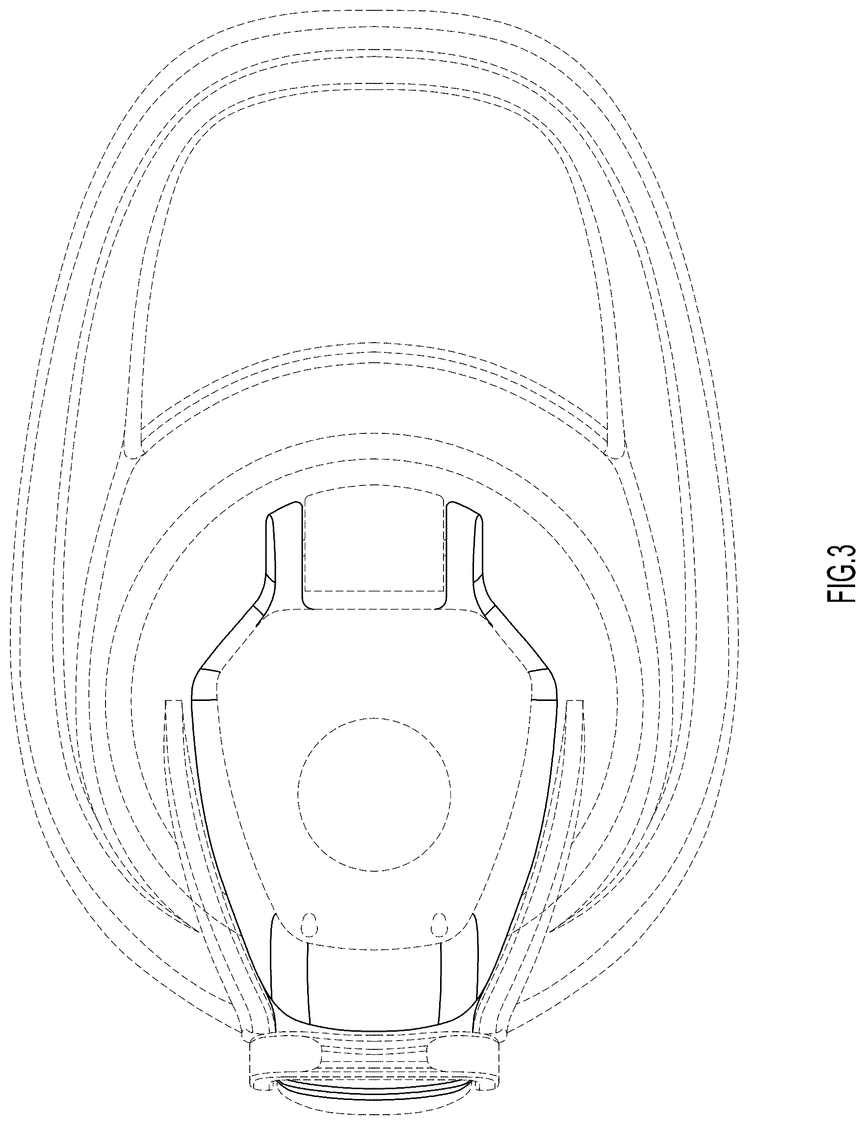 Patent USD1076578 Figure 3 – Lid for a water bottle