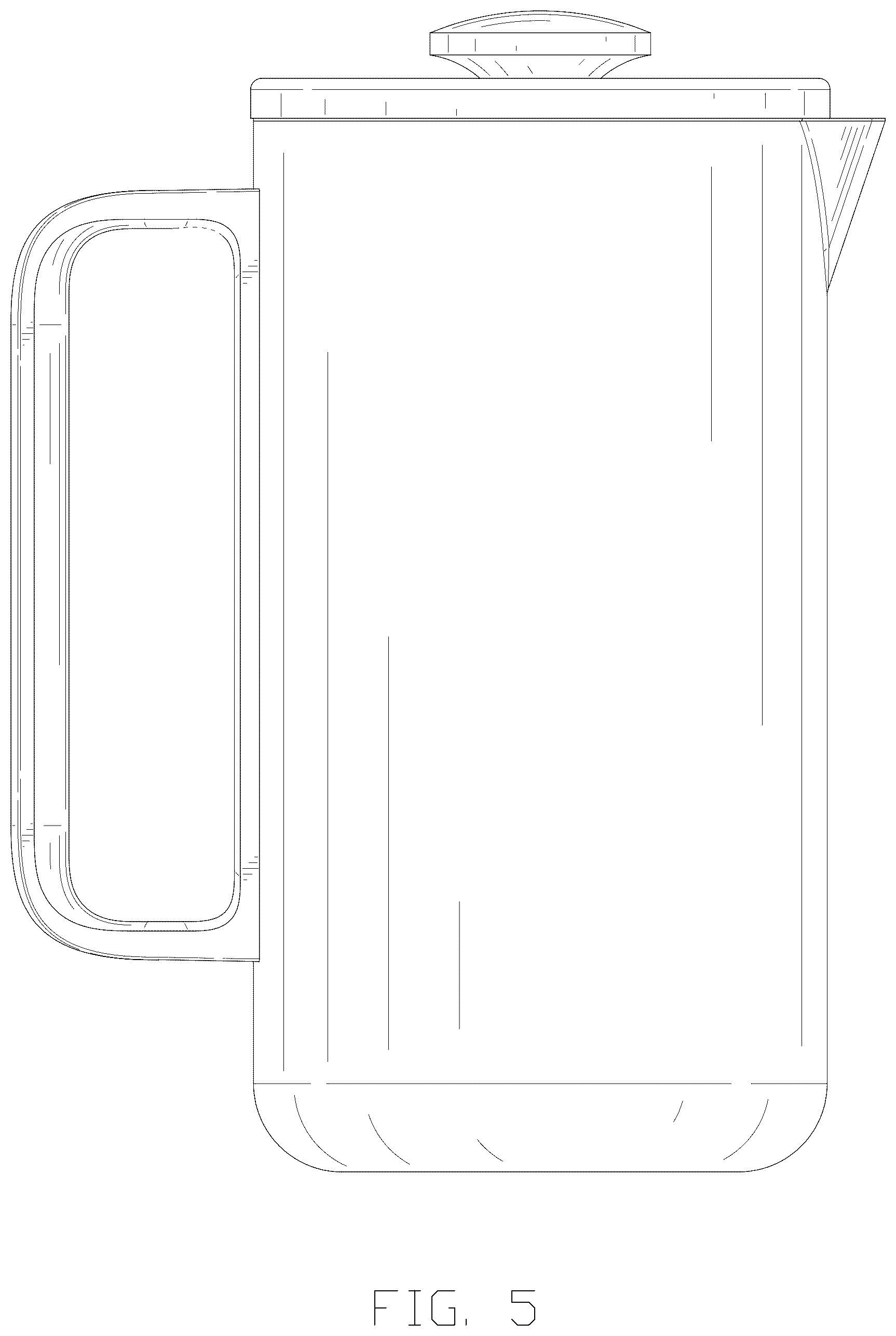 Patent USD1076582 Figure 5 – French press coffee maker