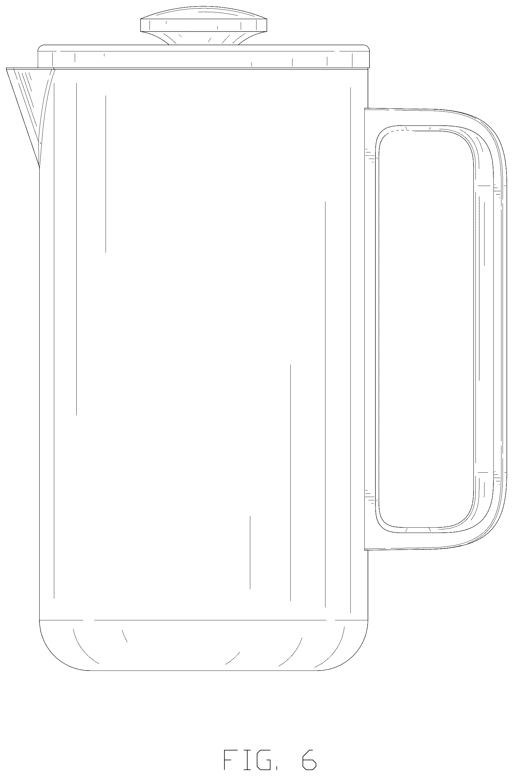 Patent USD1076582 Figure 6 – French press coffee maker