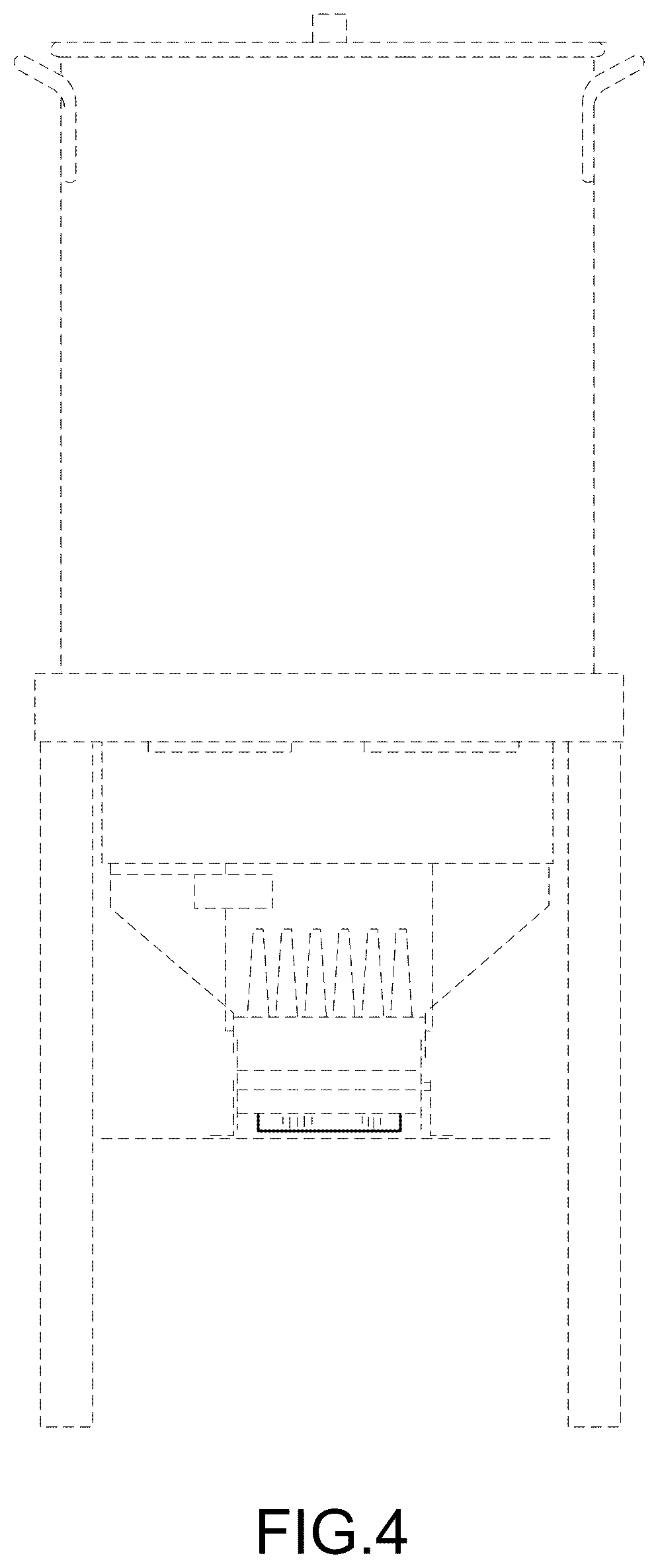 Patent USD1076583 Figure 4 – Cooking stand