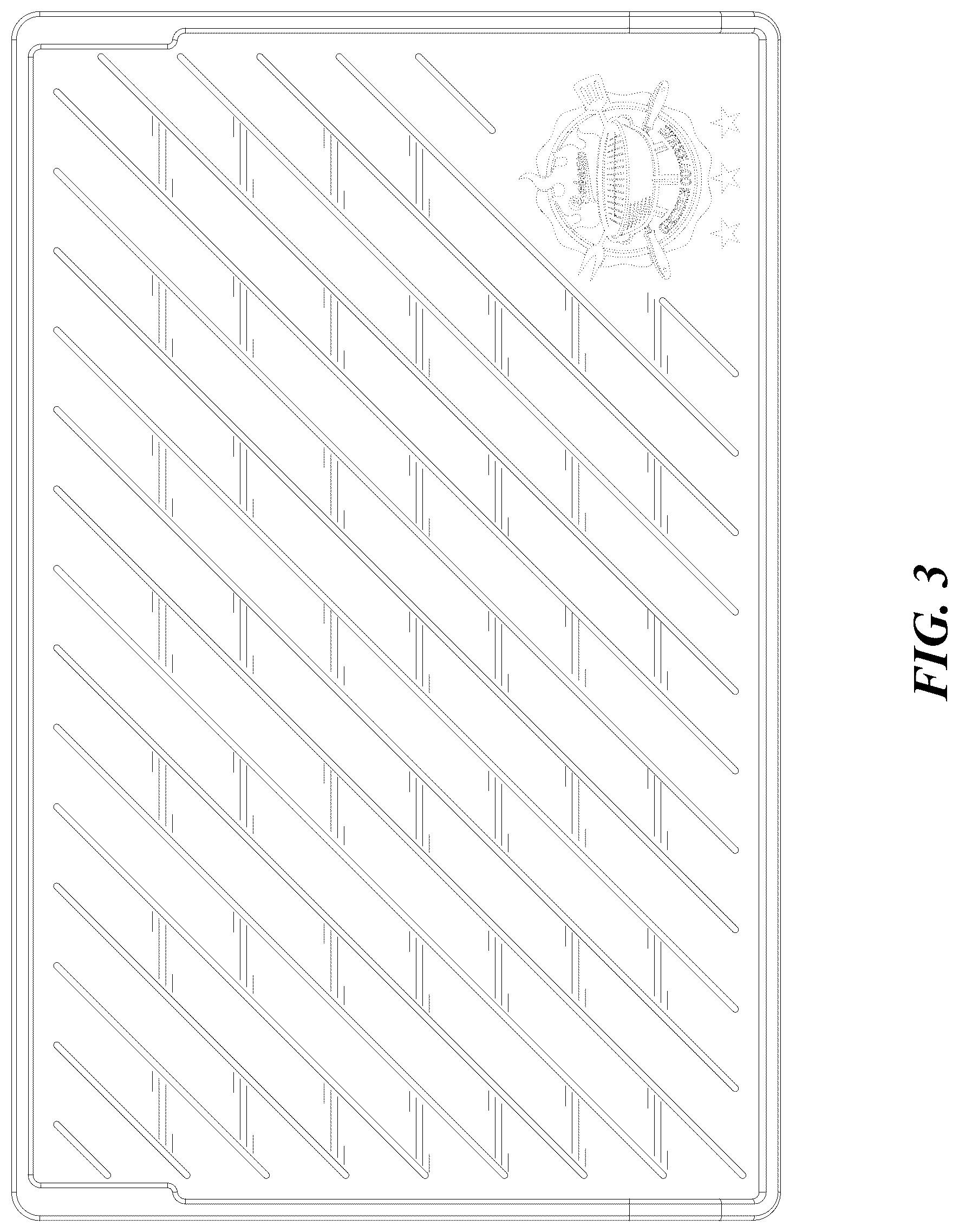 Patent USD1076584 Figure 3 – Griddle cover mat