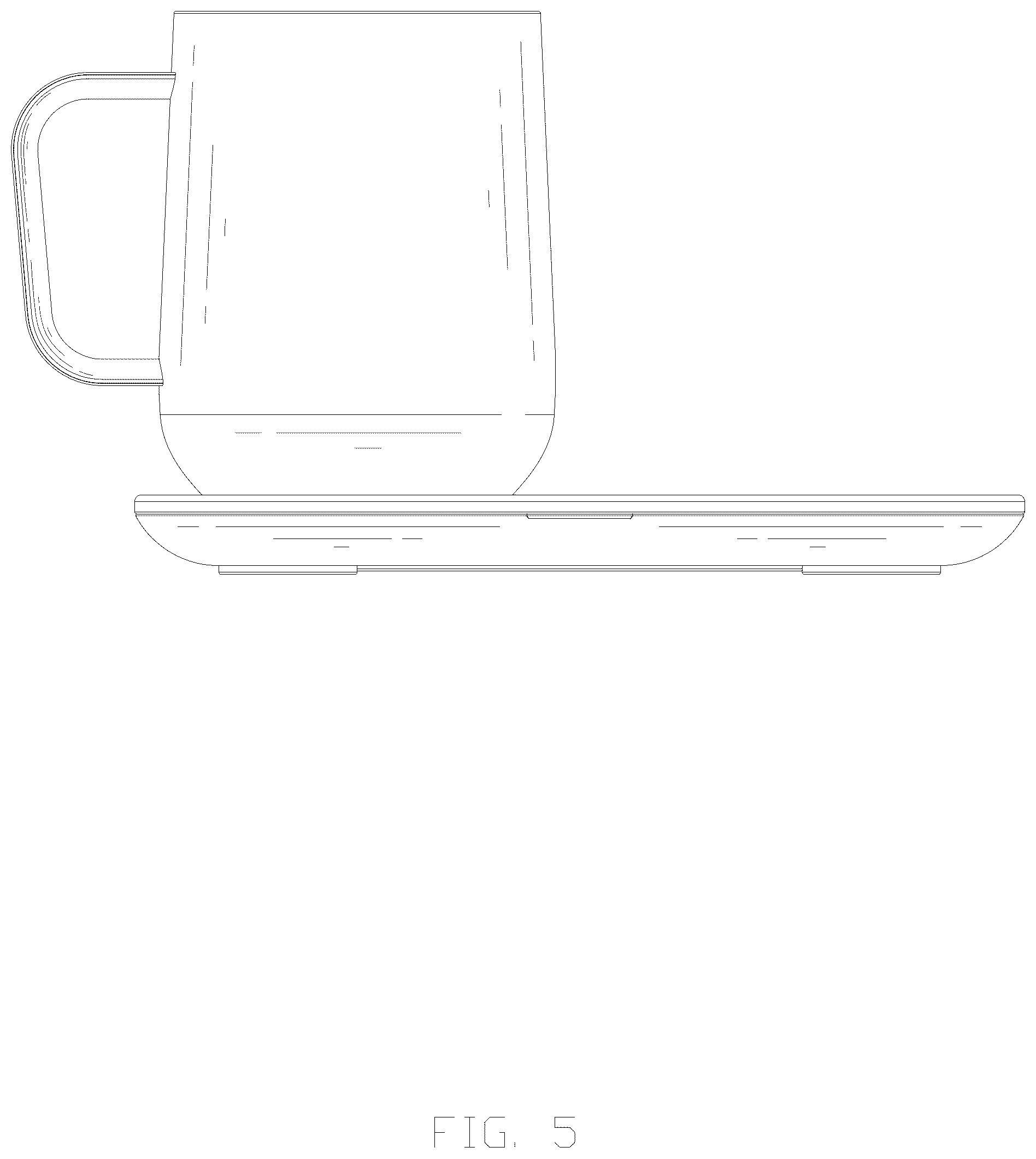 Patent USD1076588 Figure 5 – Cup with base