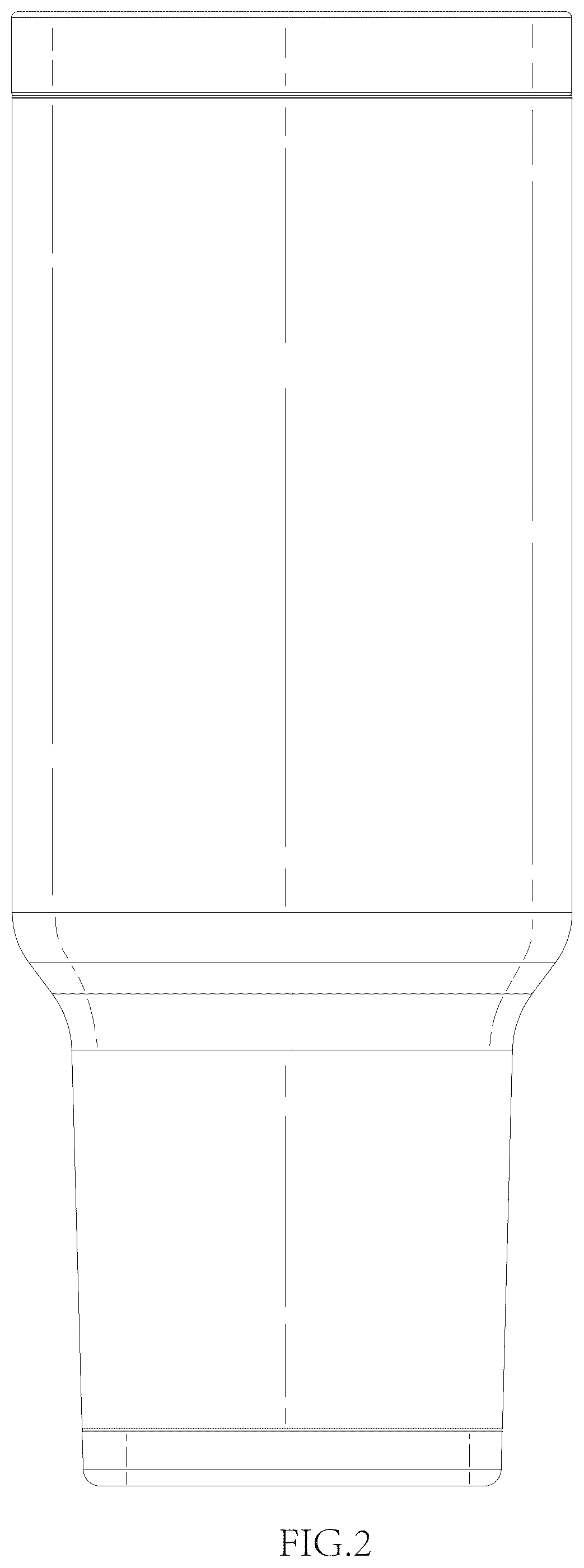 Patent USD1076589 Figure 2 – Water cup