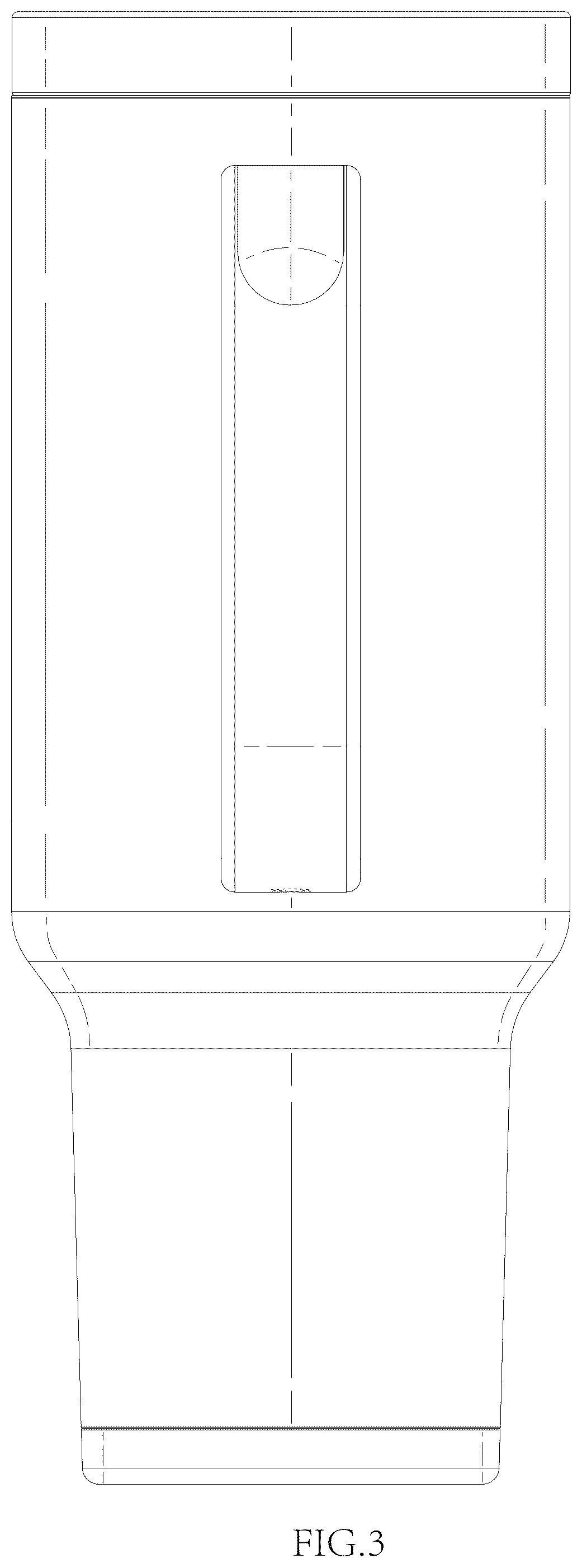 Patent USD1076589 Figure 3 – Water cup