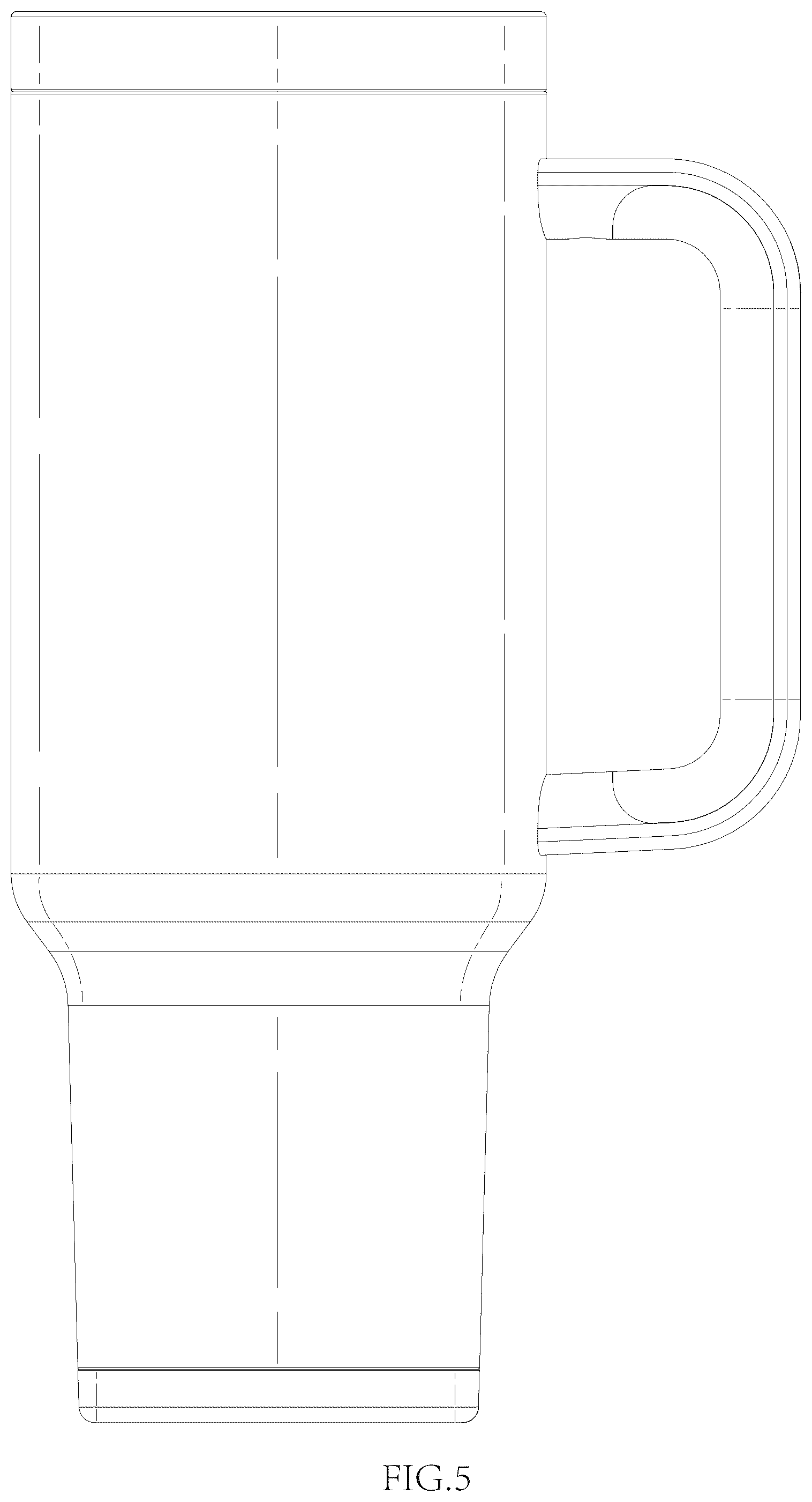 Patent USD1076589 Figure 5 – Water cup