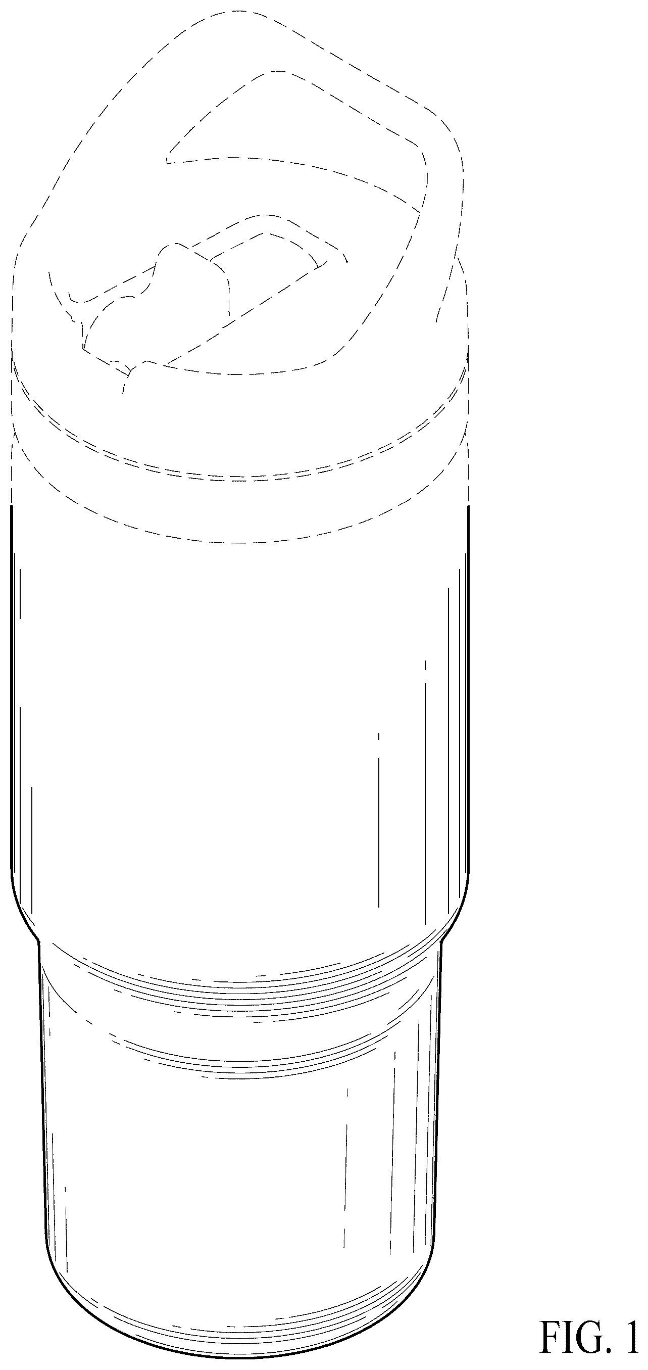 Patent USD1076590 Figure 1 – Beverage container