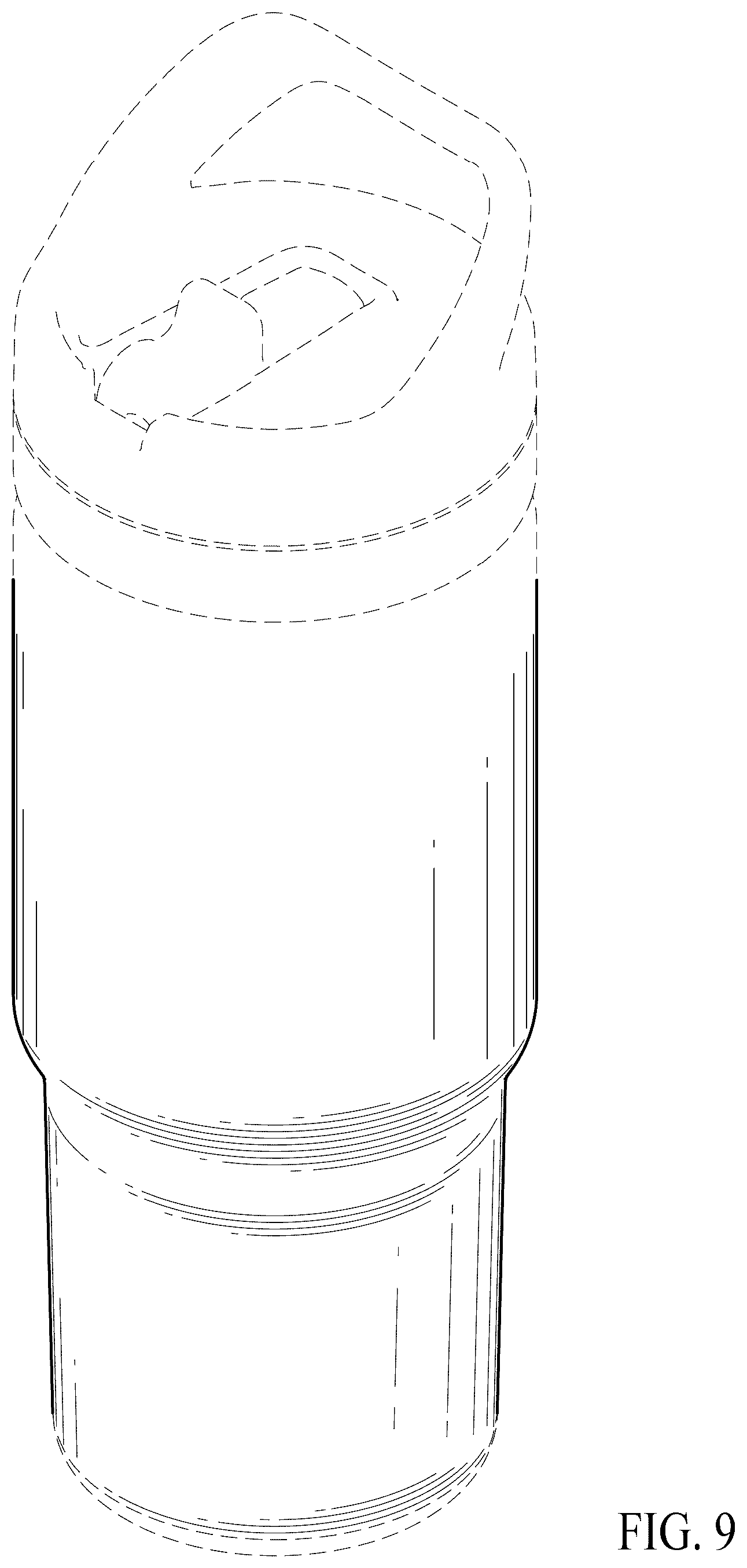 Patent USD1076590 Figure 8 – Beverage container