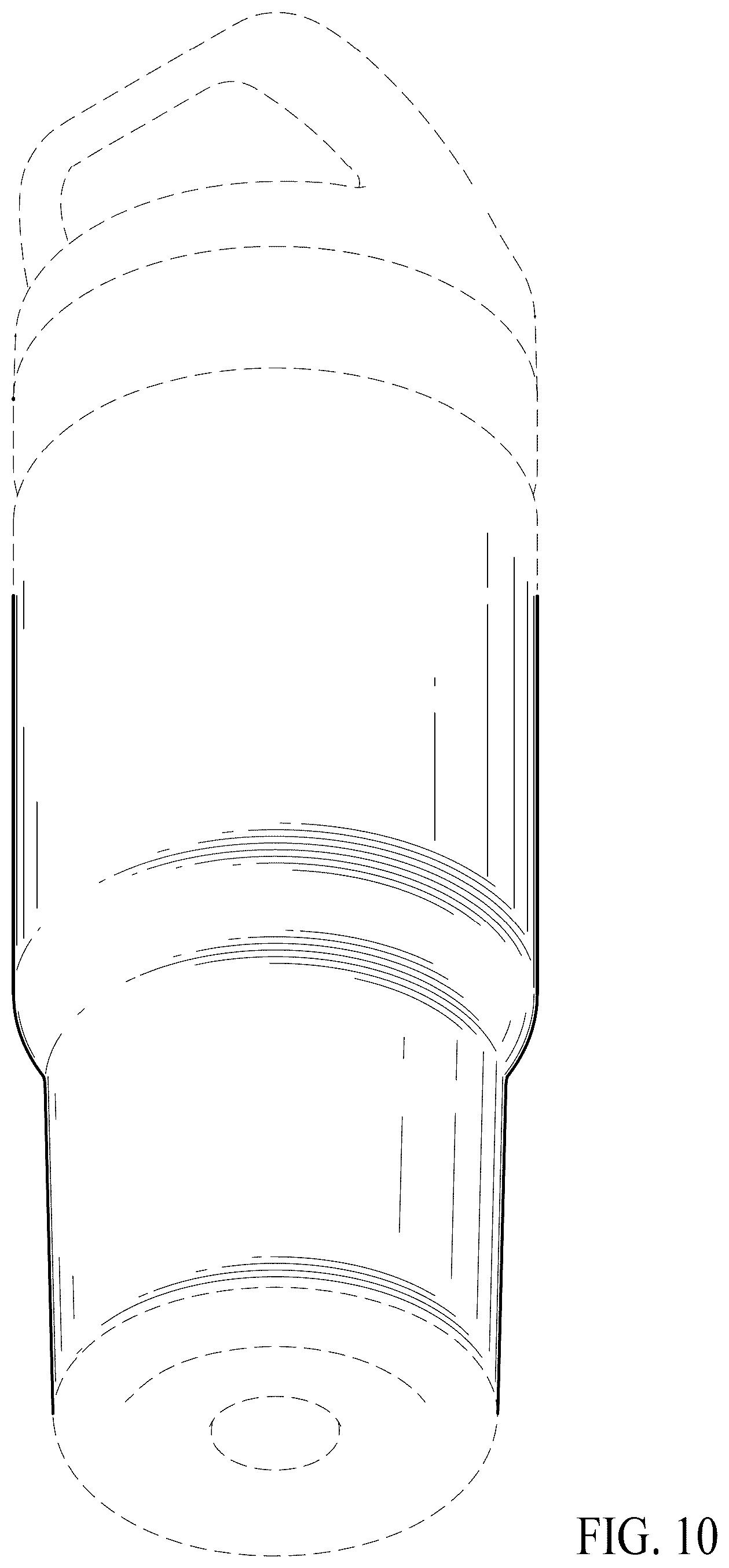 Patent USD1076590 Figure 9 – Beverage container