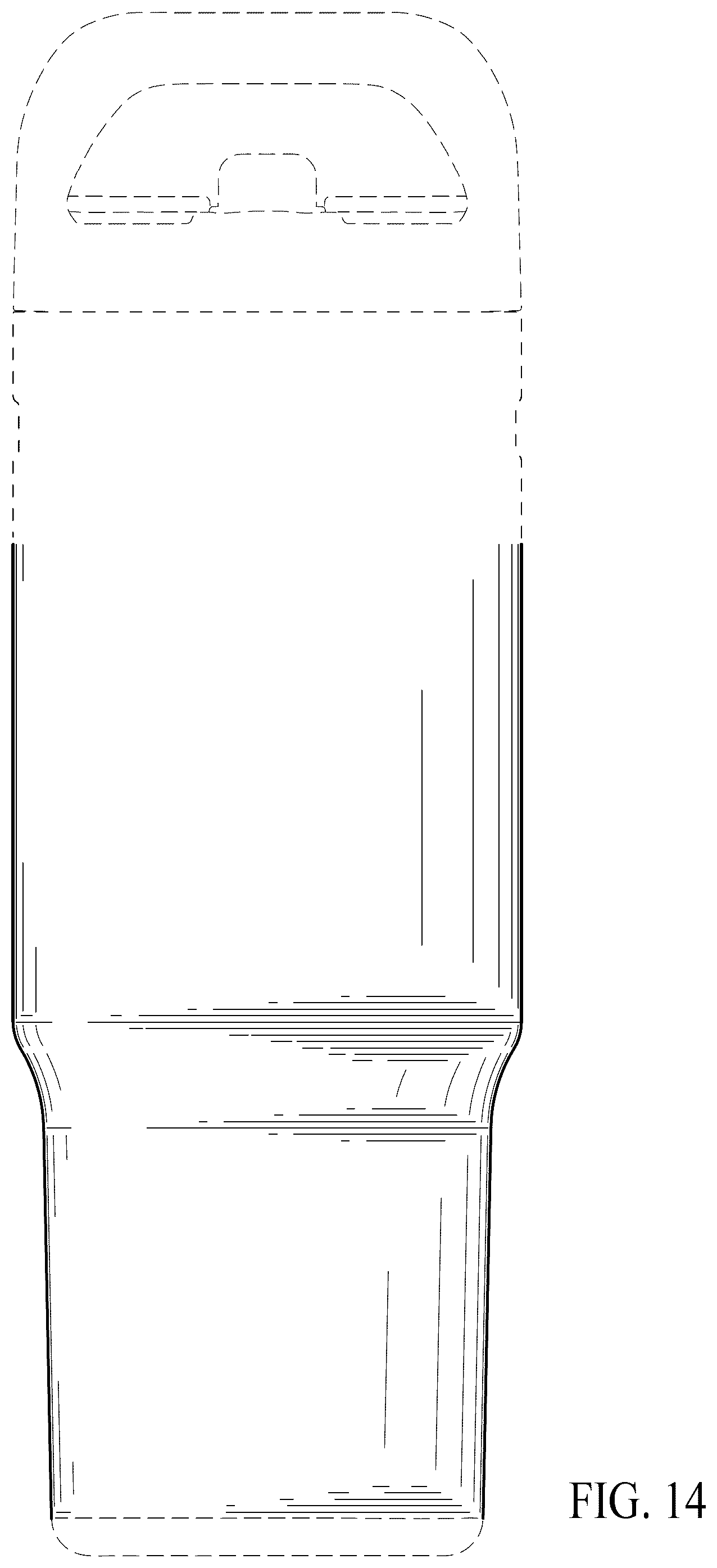 Patent USD1076590 Figure 13 – Beverage container
