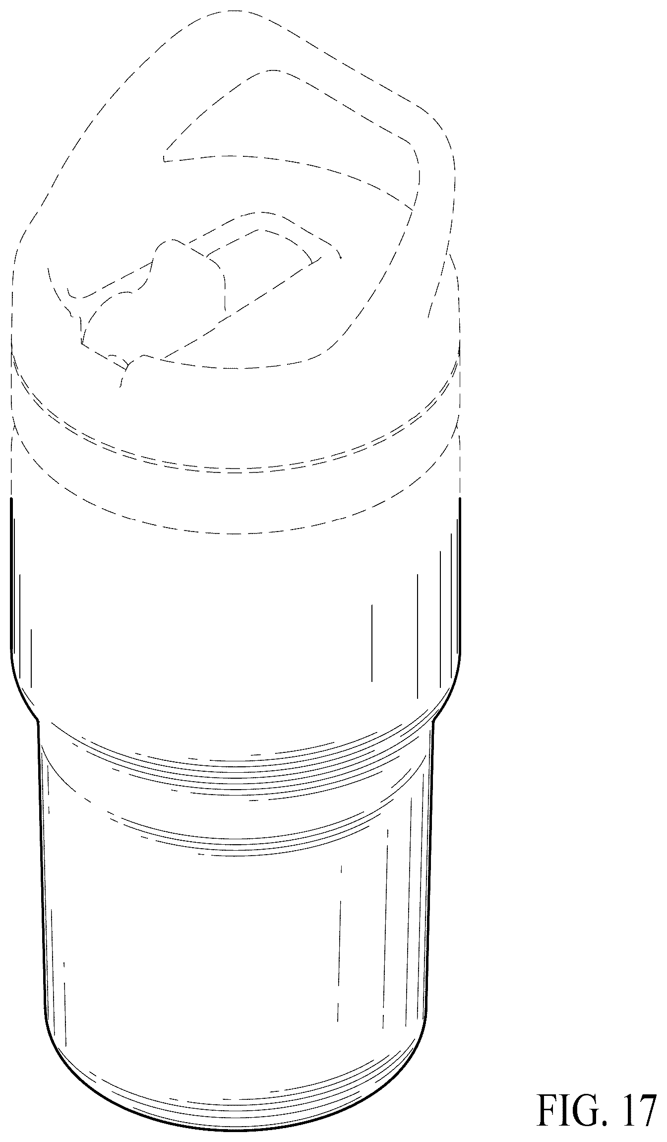 Patent USD1076590 Figure 15 – Beverage container
