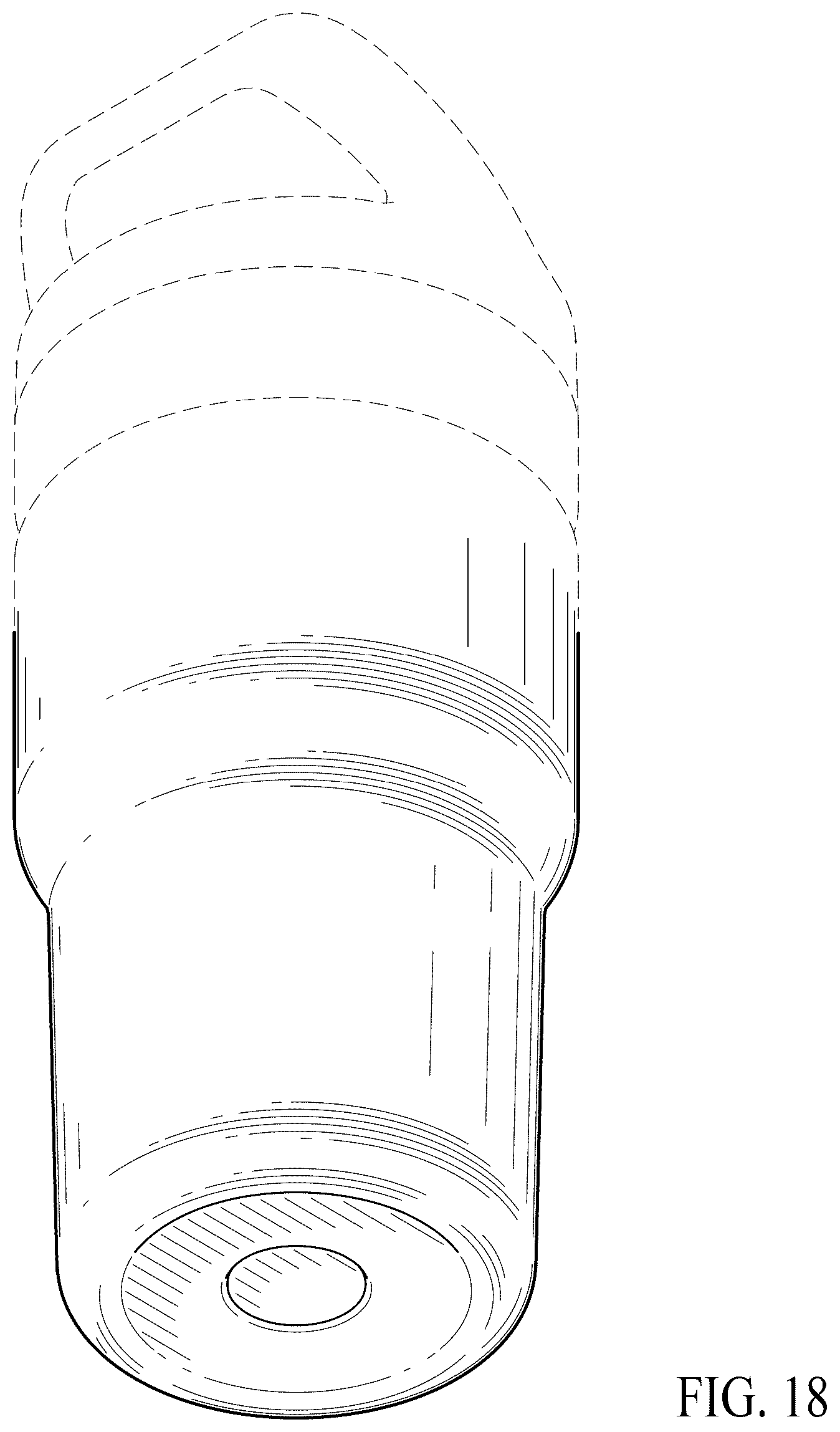 Patent USD1076590 Figure 16 – Beverage container